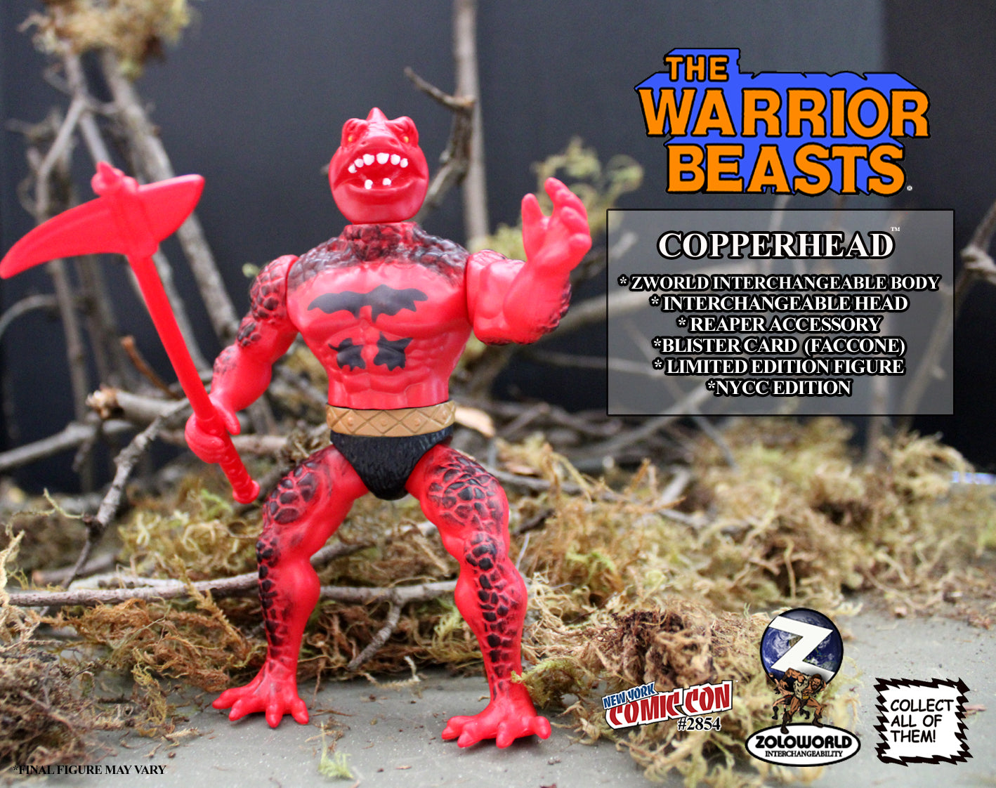 Wholesale | Zoloworld Warrior Beasts Action Figure | 28 pc. Retail Carton