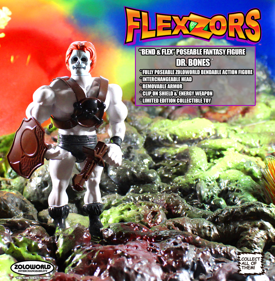 Zoloworld FlexZors DR. BONE Bendable Action Figure MOC