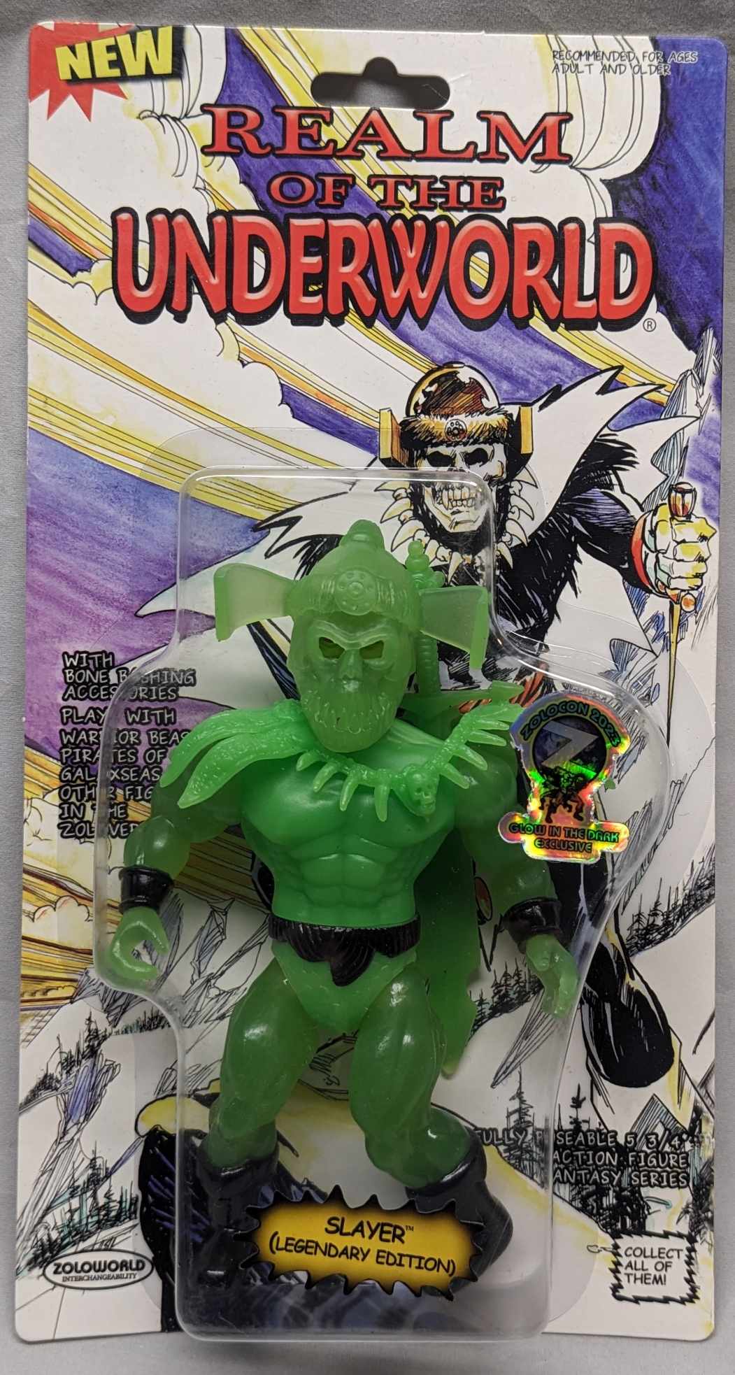 Zoloworld ROTU Wave 4 Slayer LEGENDARY EDITION MOC 5.5" Action Figure GLOW ZOLOCON