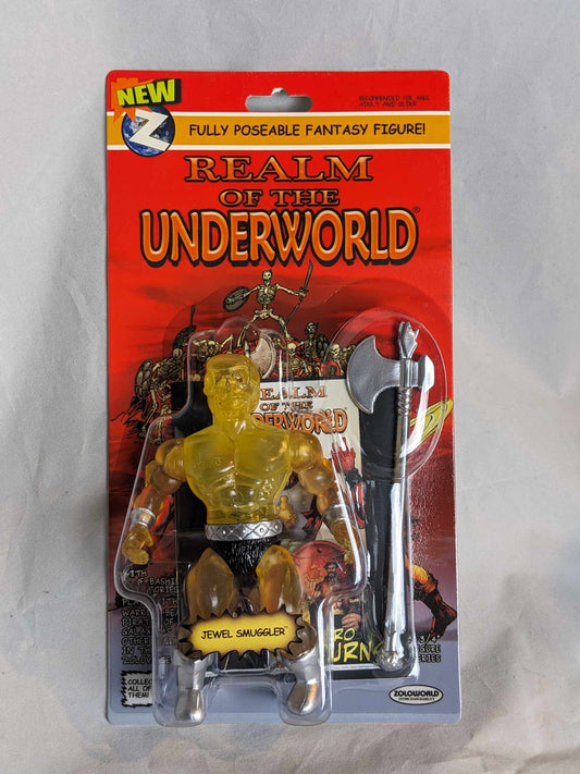 REALM OF THE UNDERWORLD WAVE 3 JEWEL SMUGGLER YELLOW MOC Action Figure VAULT NEAL ADAMS LOW STOCK