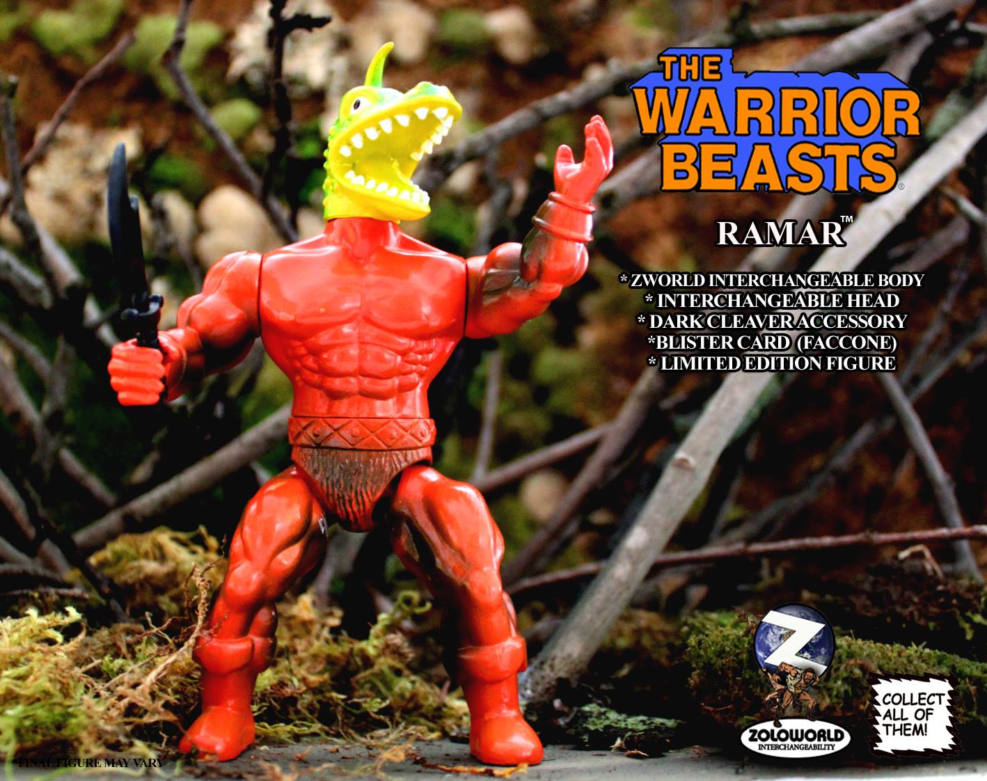 Wholesale | Zoloworld Warrior Beasts Action Figure | 28 pc. Retail Carton