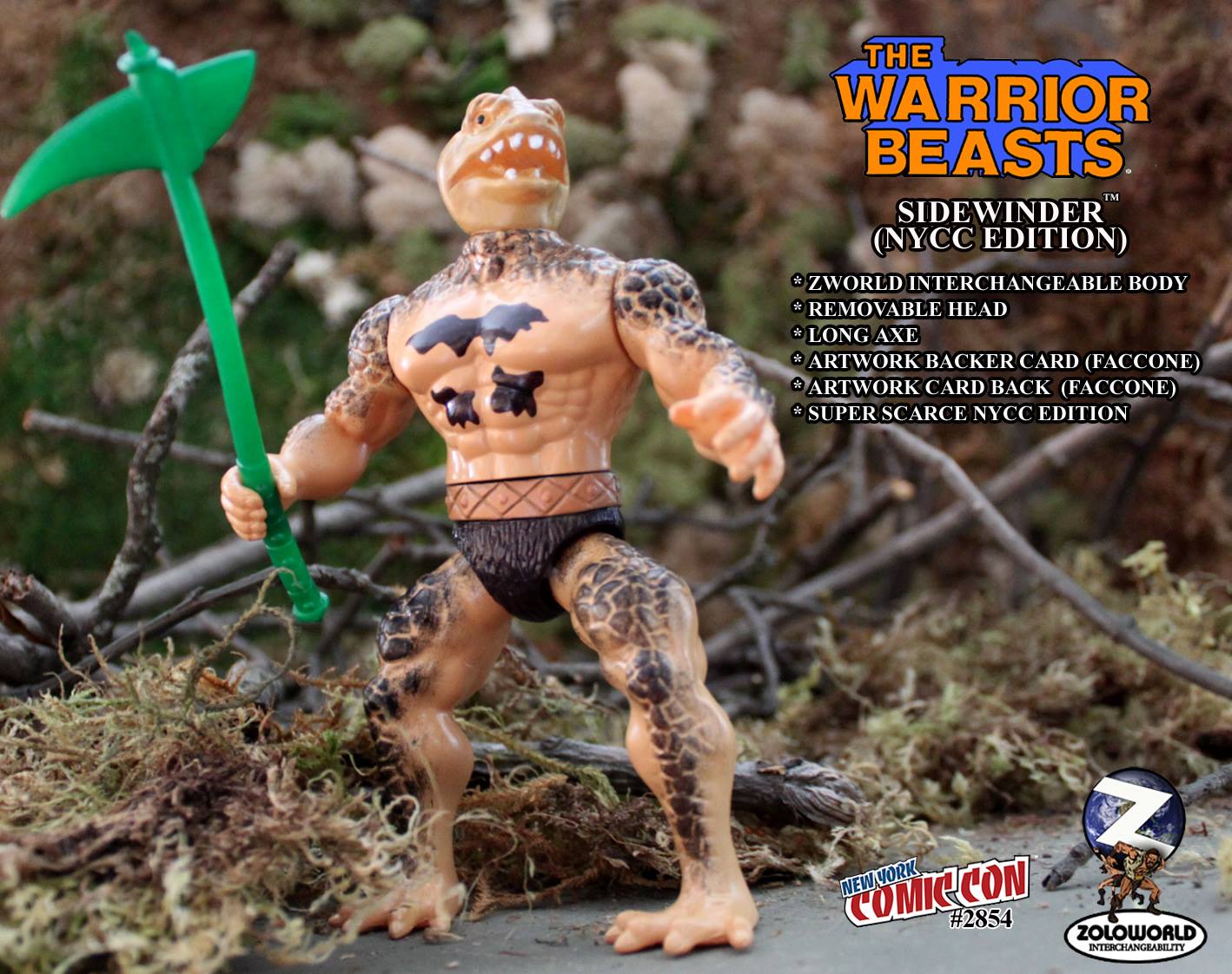 Wholesale | Zoloworld Warrior Beasts Action Figure | 28 pc. Retail Carton