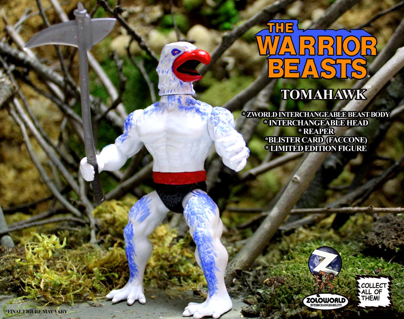 Wholesale | Zoloworld Warrior Beasts Action Figure | 28 pc. Retail Carton