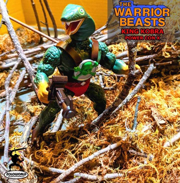 Zoloworld The Warrior Beasts KING KOBRA MOC Action Figure LIMITED