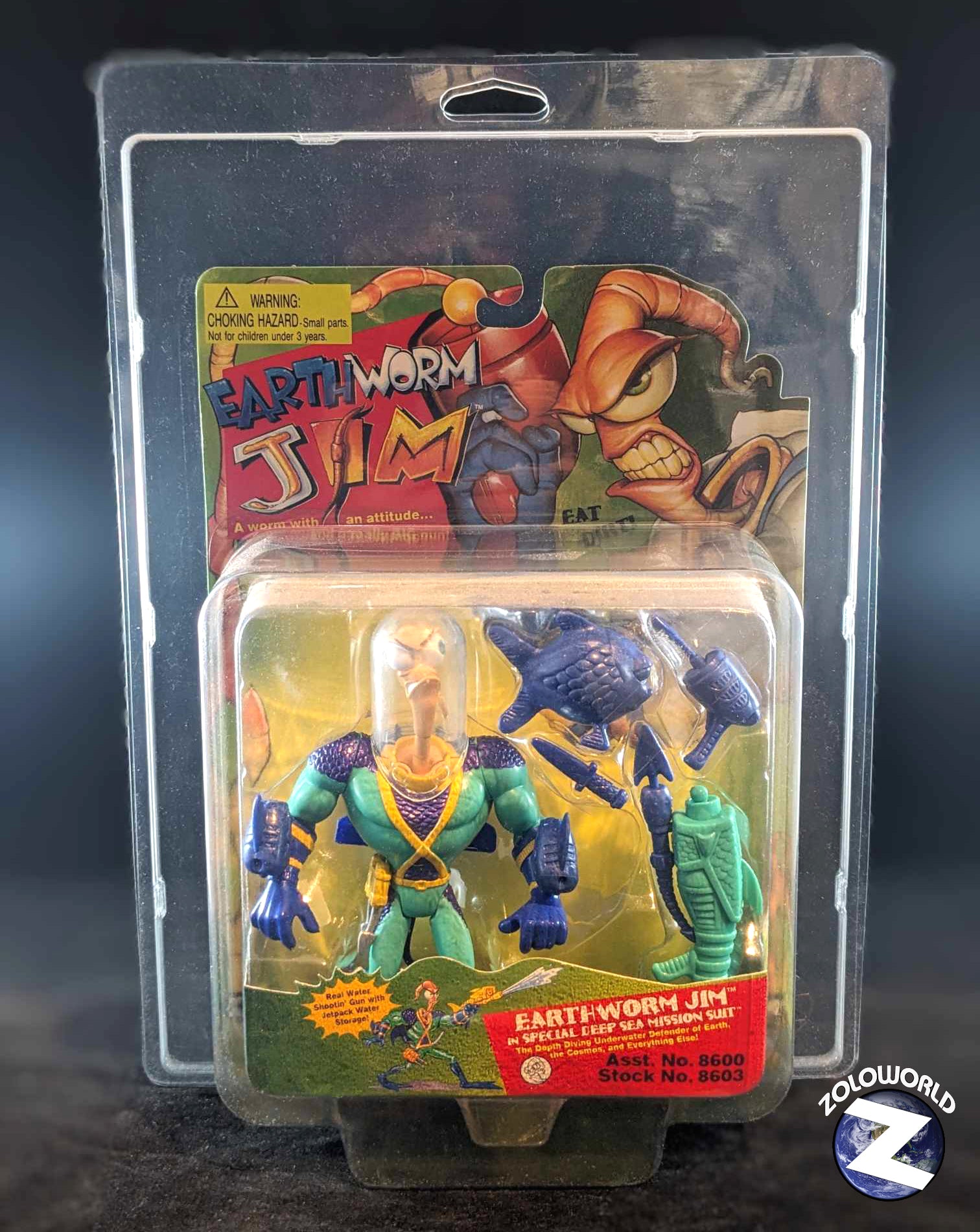 EARTHWORM JIM | MOC UV PROTECTIVE CASE ZOLOLOC ZOLOCASE 