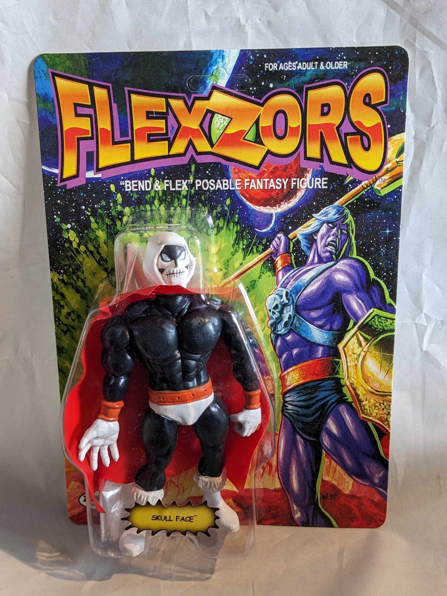 Zoloworld FlexZors Skull Face Bendable Action Figure MOC