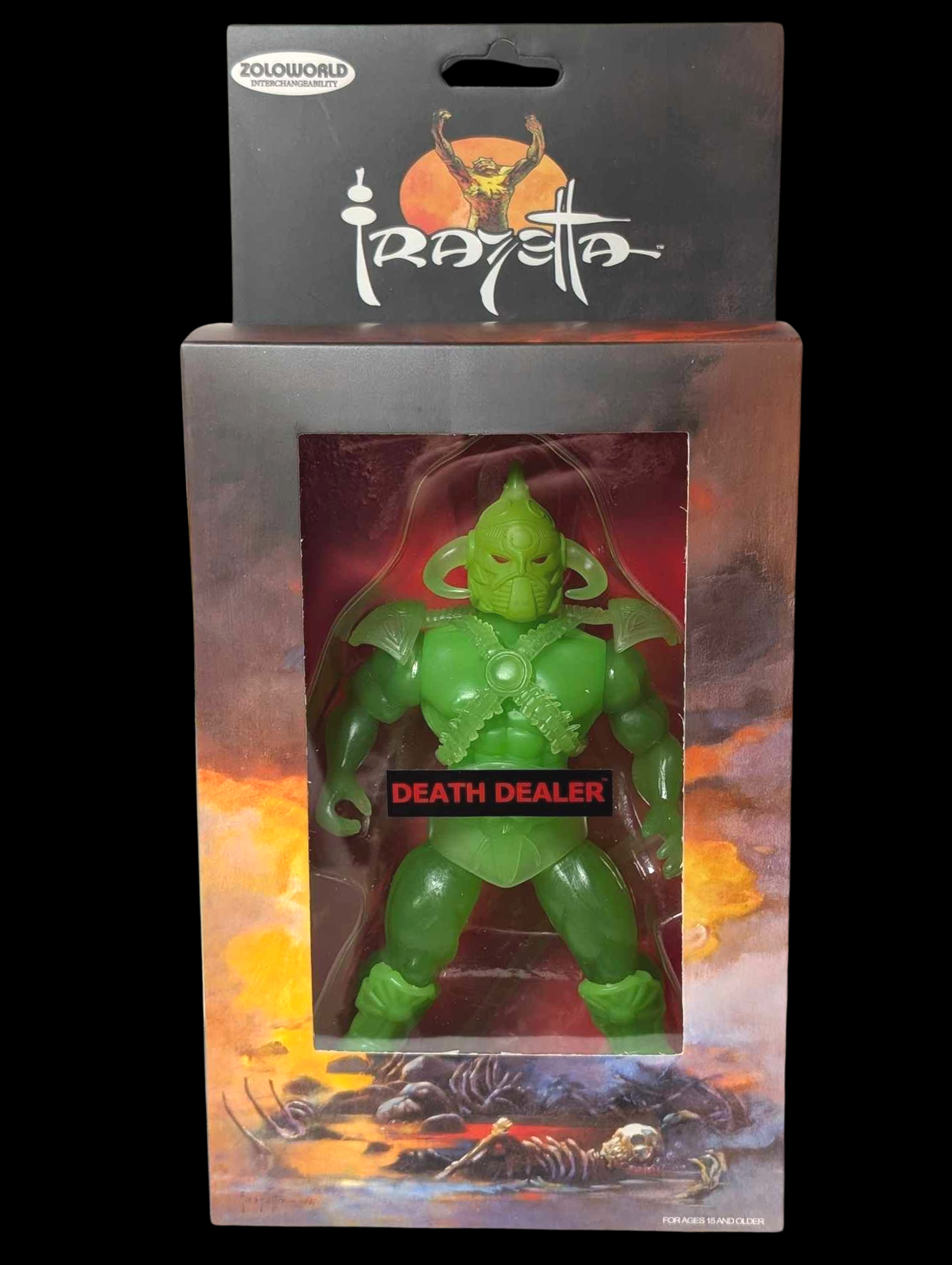 Death Dealer Glow-in-the-Dark Variant – Boxed Frazetta Figure