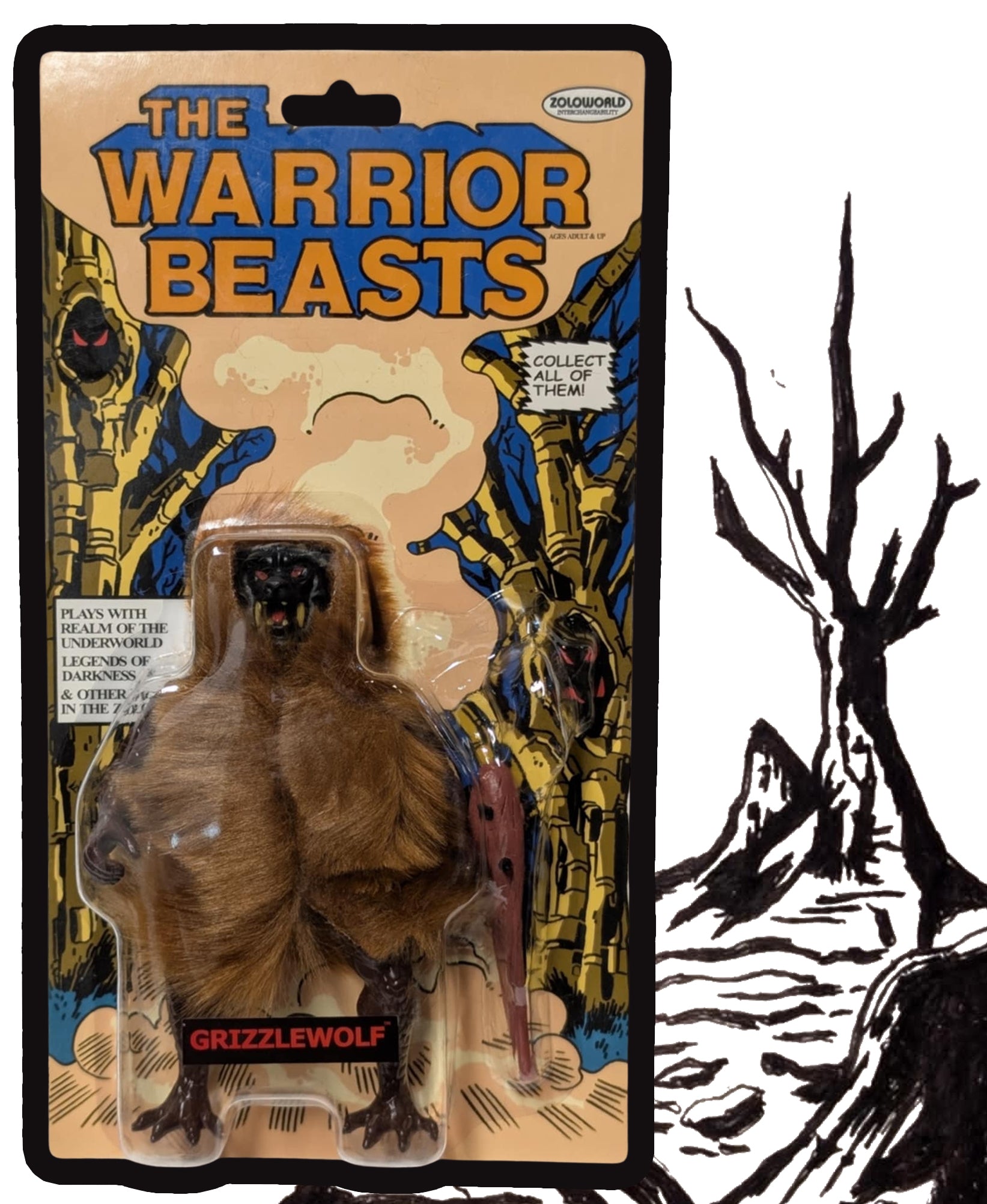 Zoloworld's The Warrior Beasts - Grizzlewolf MOC