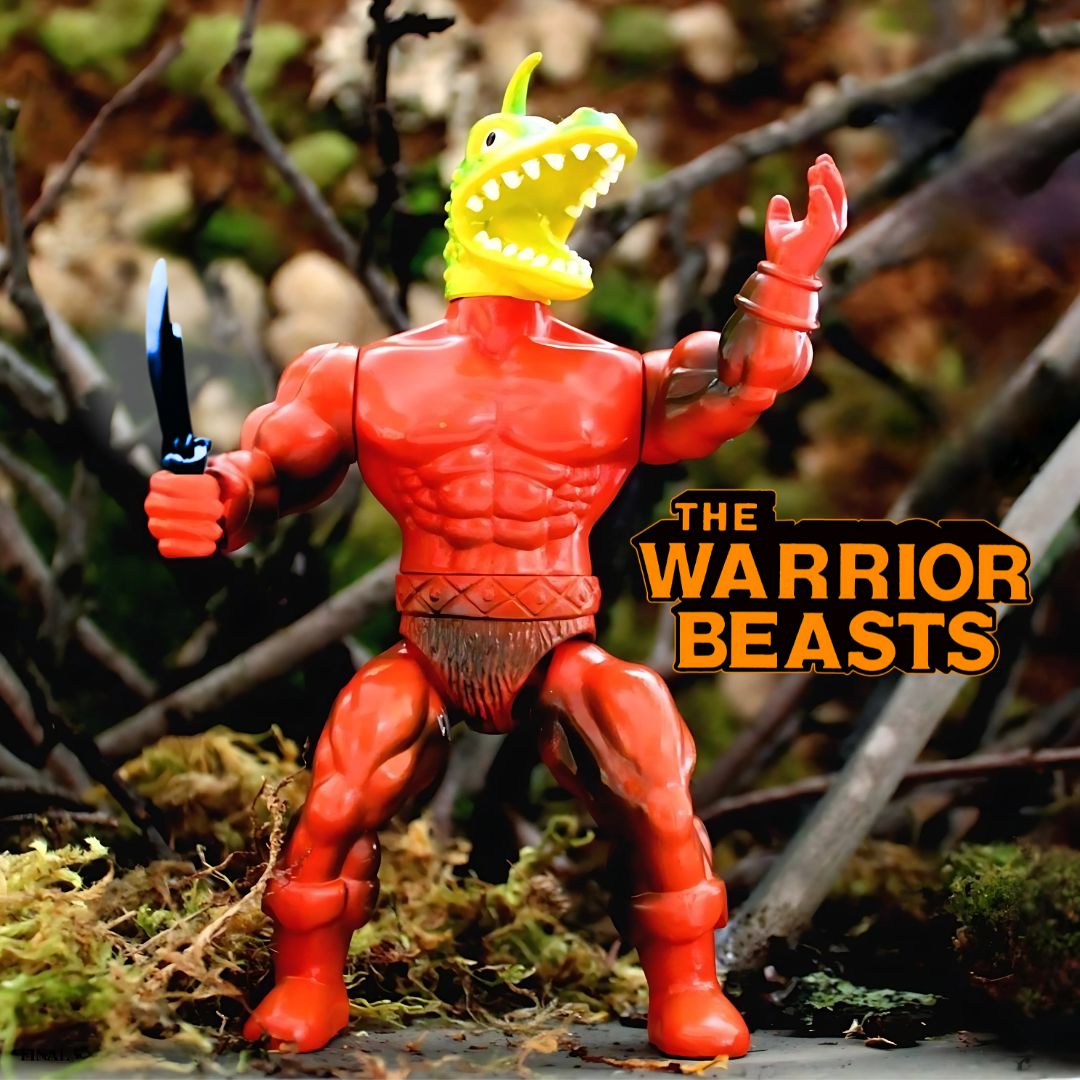 Zoloworld's The Warrior Beasts - Ramar - Red Body with Yellow and Green Head