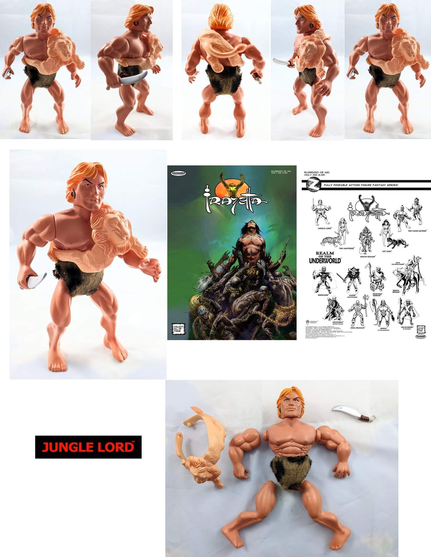 Zoloworld Frazetta Jungle Lord MIB 5.5" Action Figure