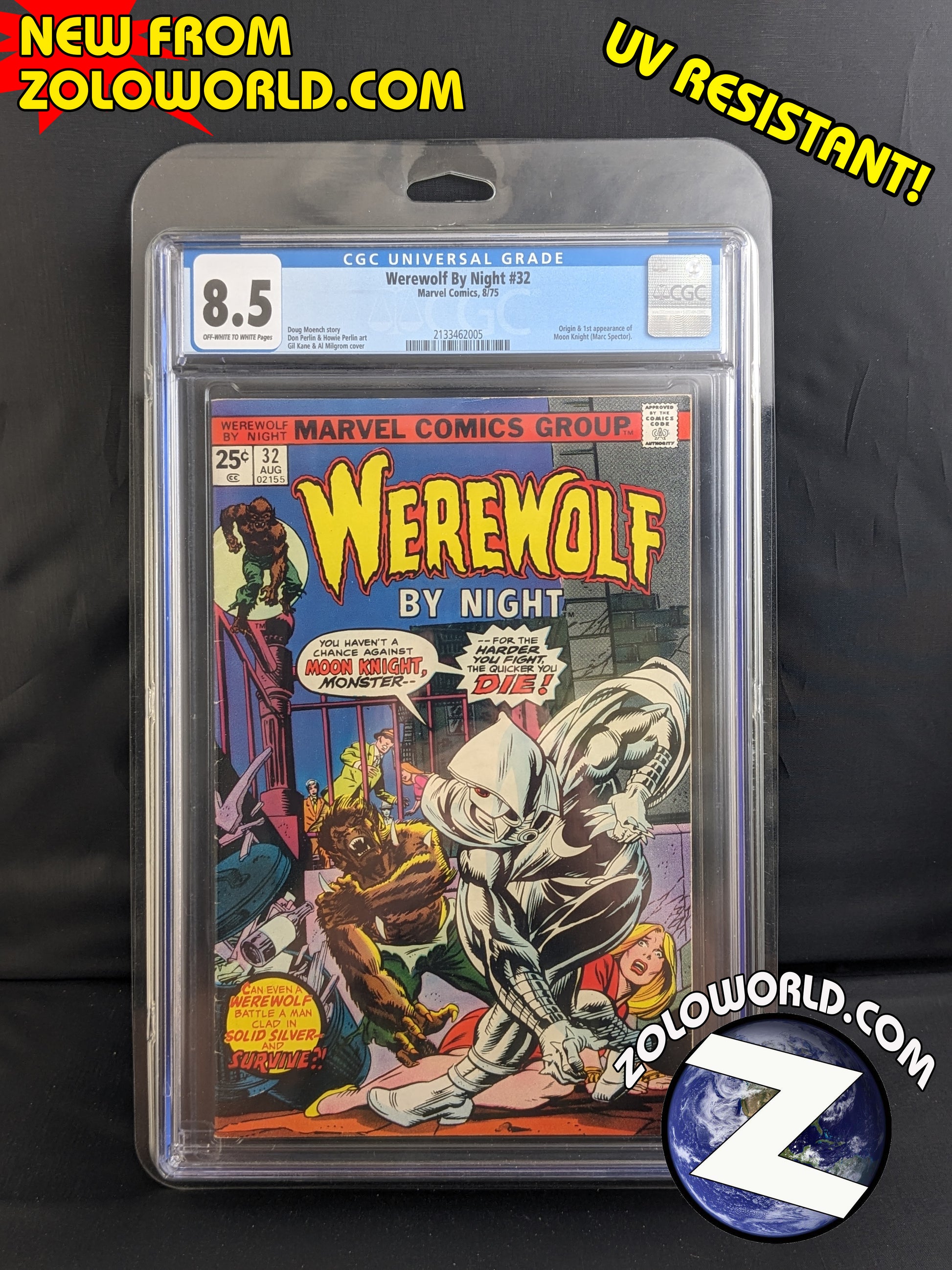 Zoloworld Form Fit UV Protective Case for Slabbed CGC Graded Comic Books (ZoloSlab Case)