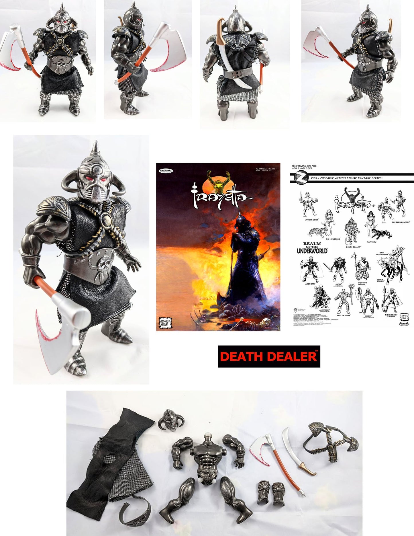 Zoloworld Frazetta Death Dealer MIB 5.5" Action Figure