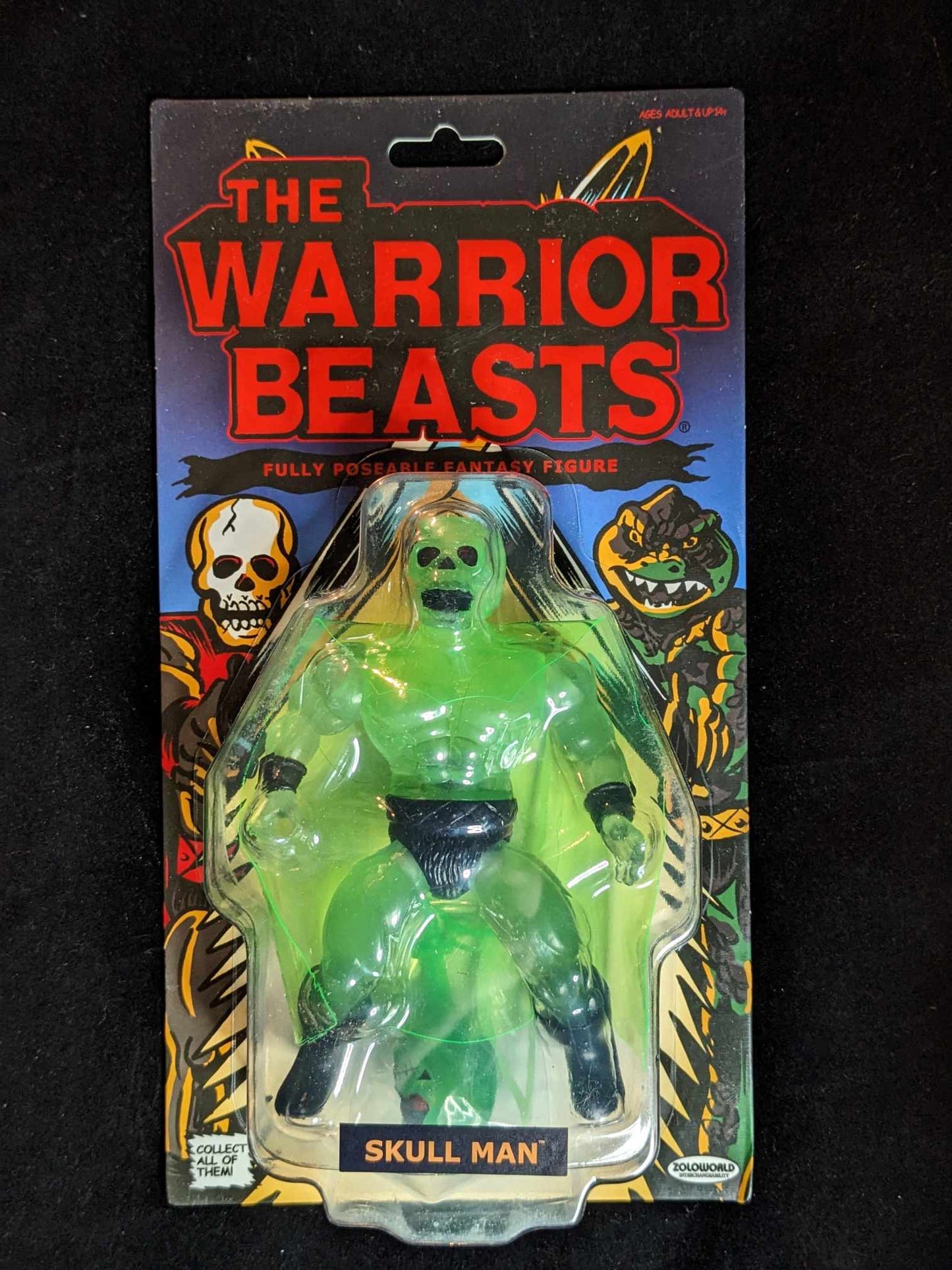 ZOLOWORLD WARRIOR BEASTS SKULL-MAN GLOW IN THE DARK MOC