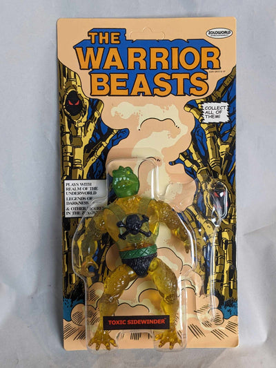 Zoloworld The Warrior Beasts TOXIC SIDEWINDER PACKAGE SAMPLE MOC Action Figure VAULT LOW PRODUCTION