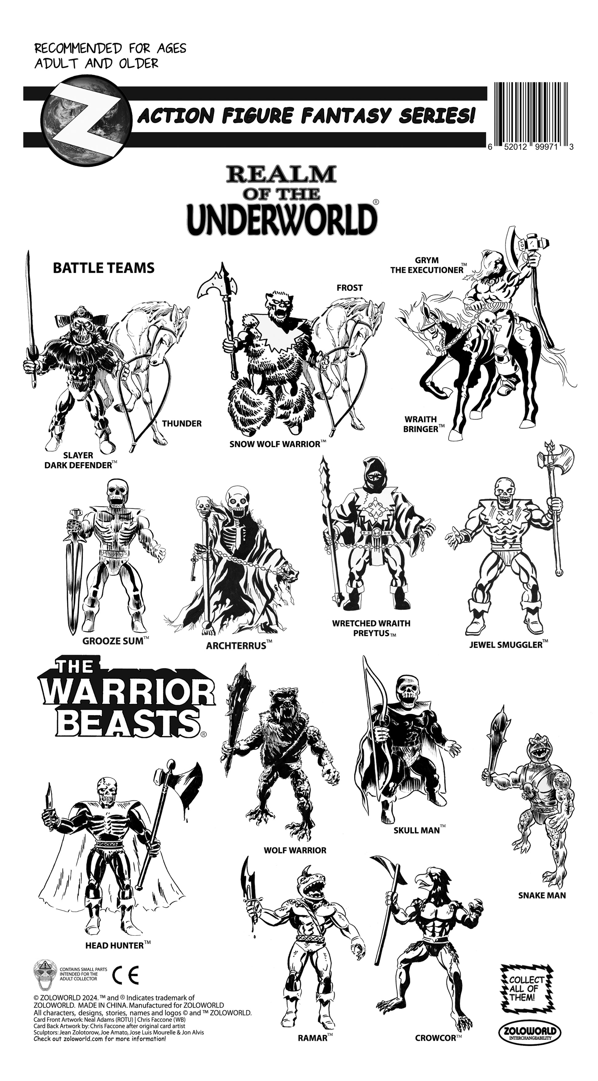 Skull Man – Glow Warrior Beasts Action Figure | Zoloworld