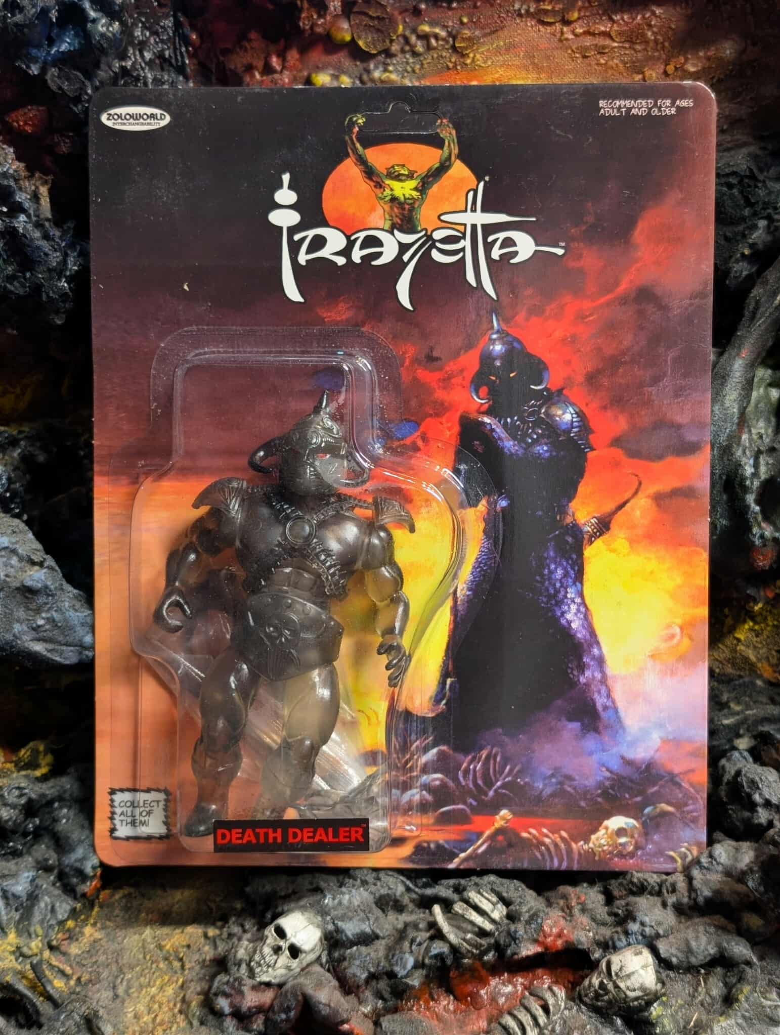 ZOLOWORLD FRAZETTA DEATH DEALER (SMOKE VARIANT) EXCLUSIVE MOC