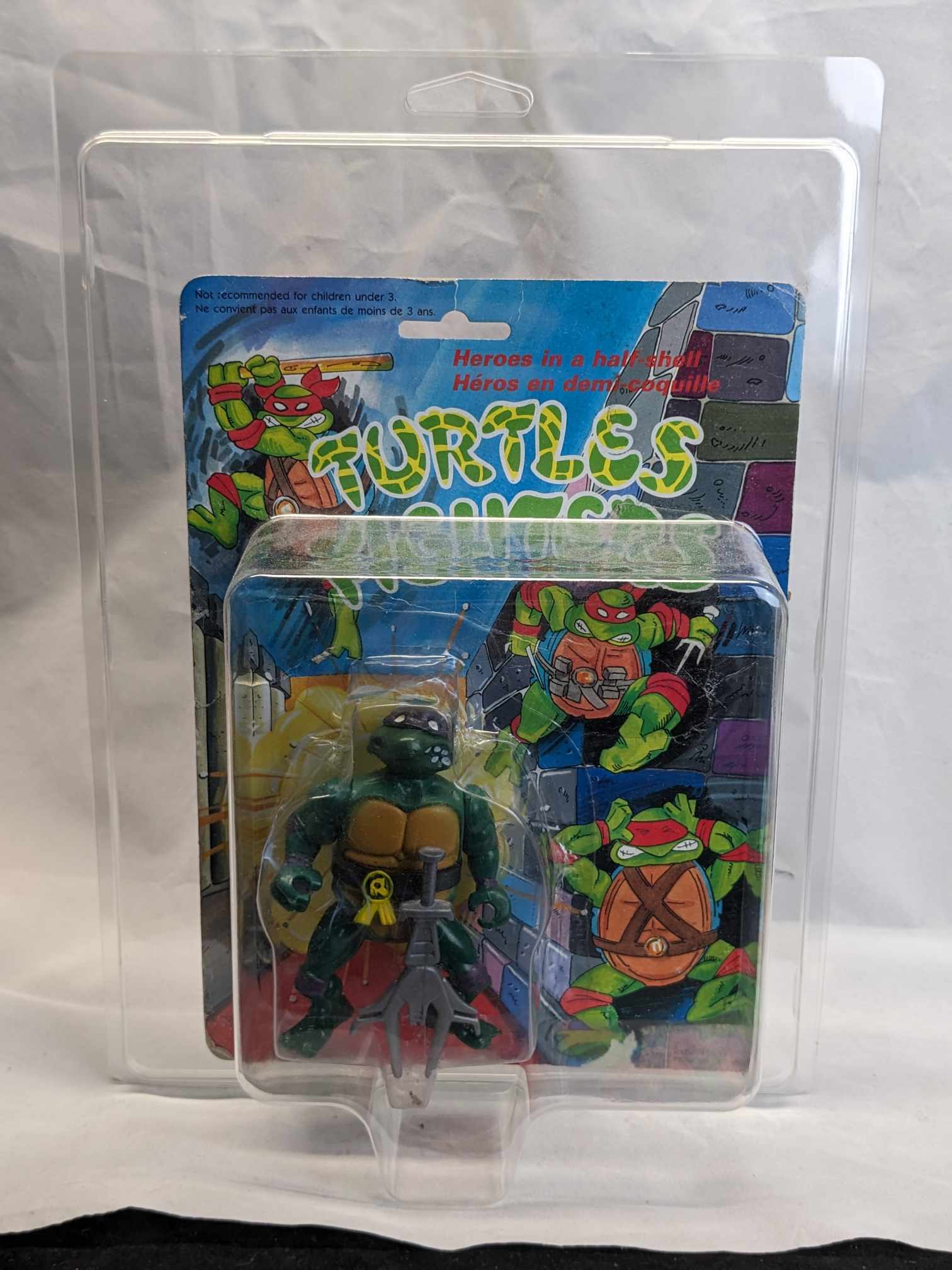 ZOLOWORLD UV VINTAGE TEENAGE MUTANT NINJA TURTLES MOC FIT ACTION FIGURE CASE V1 TMNT