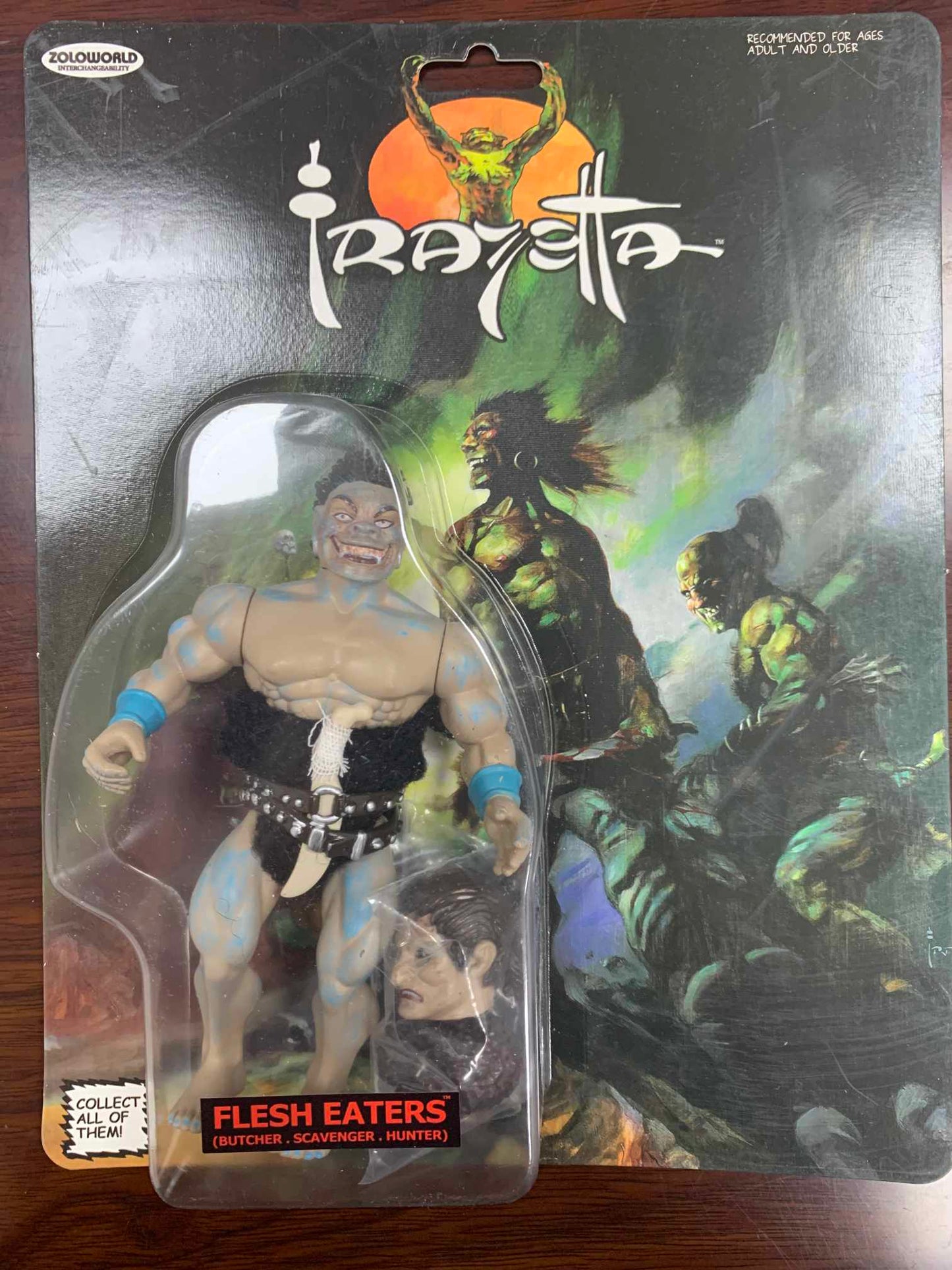 Zoloworld Frazetta Flesh Eaters Butcher . Scavenger. Hunter MIB Action Figure