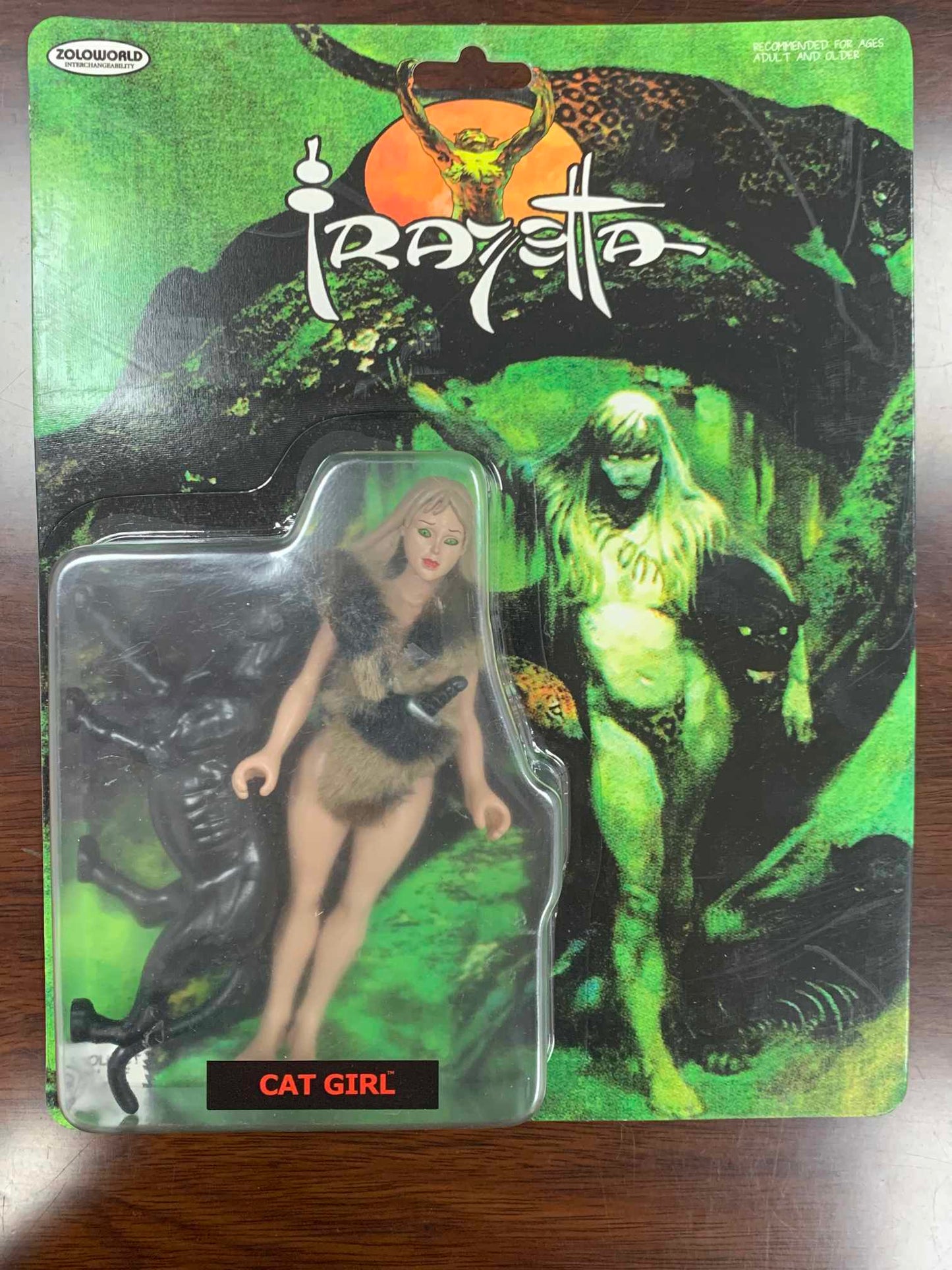 Zoloworld Frazetta Cat Girl W/ Jungle Cat  5.5" Action Figure MIB