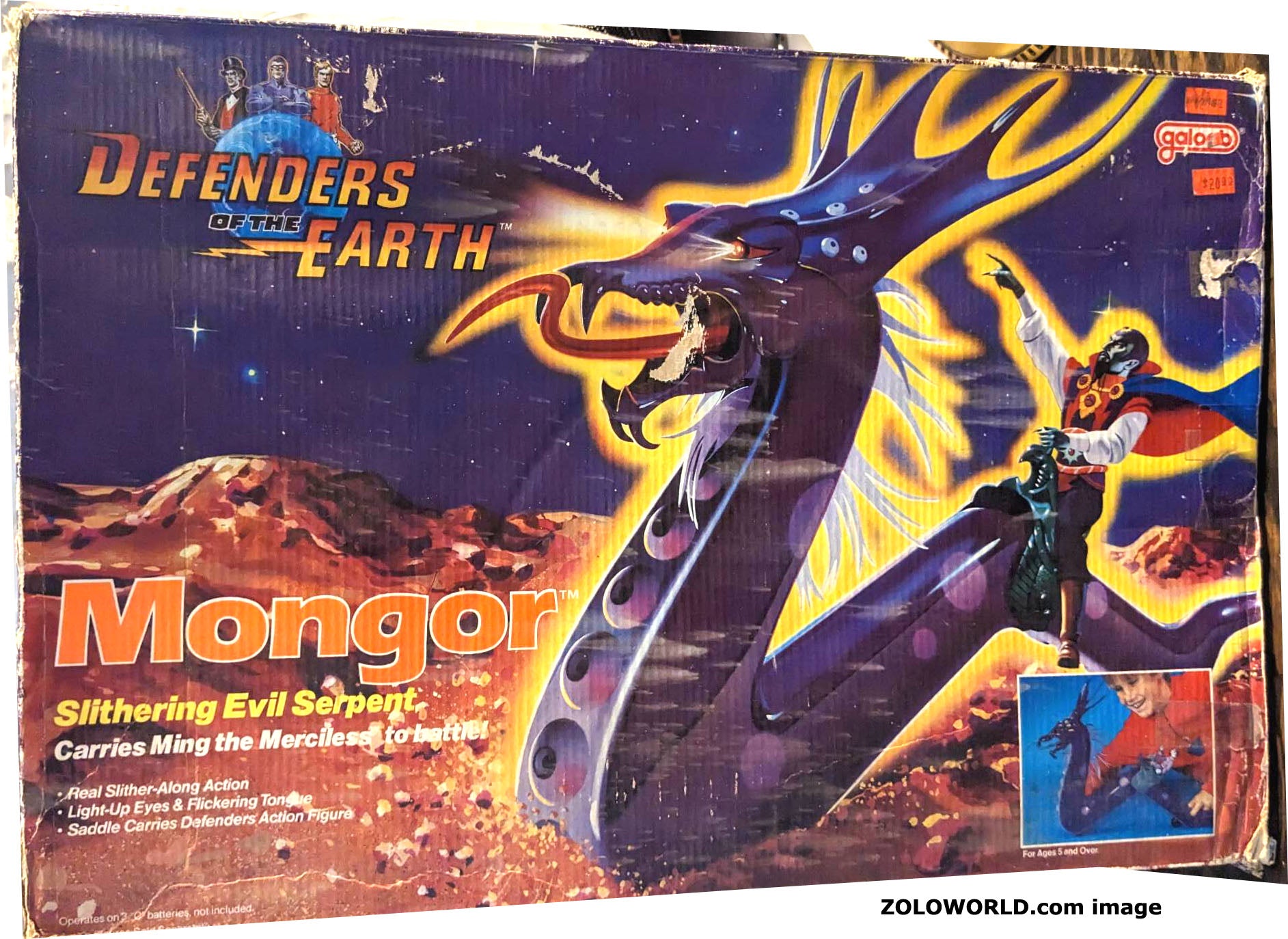 Galoob Vintage 1980s DEFENDERS OF THE EARTH MONGOR IN BOX