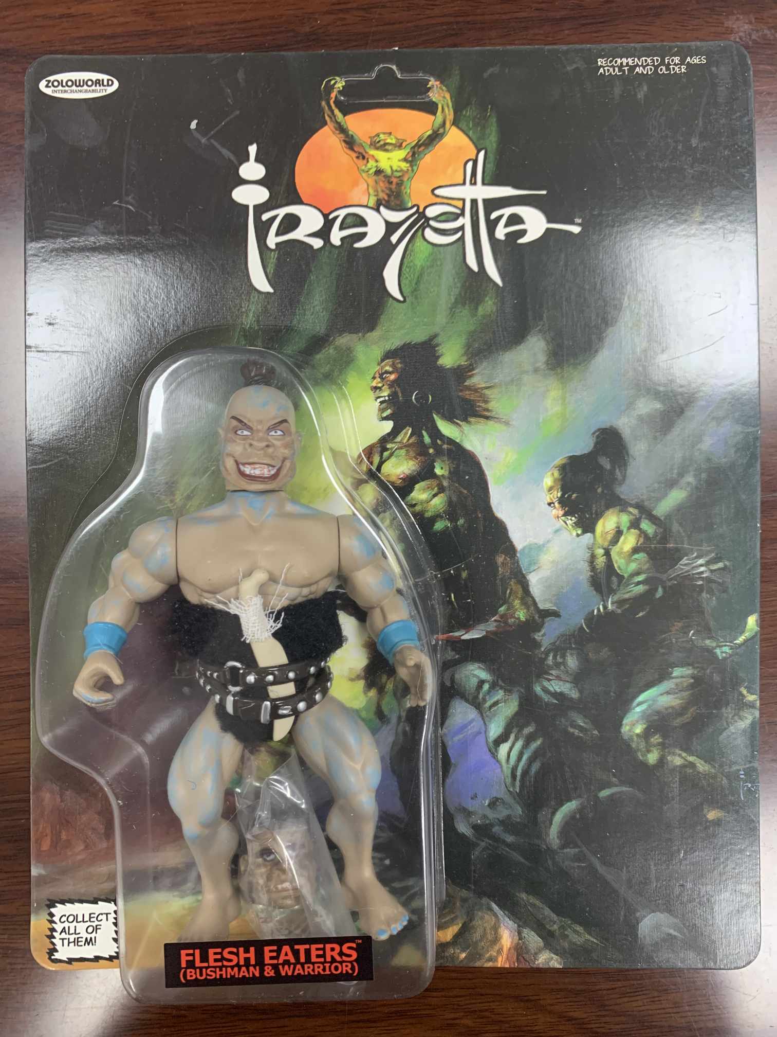 Zoloworld Frazetta Flesh Eaters Bushman . Warrior MIB Action Figure