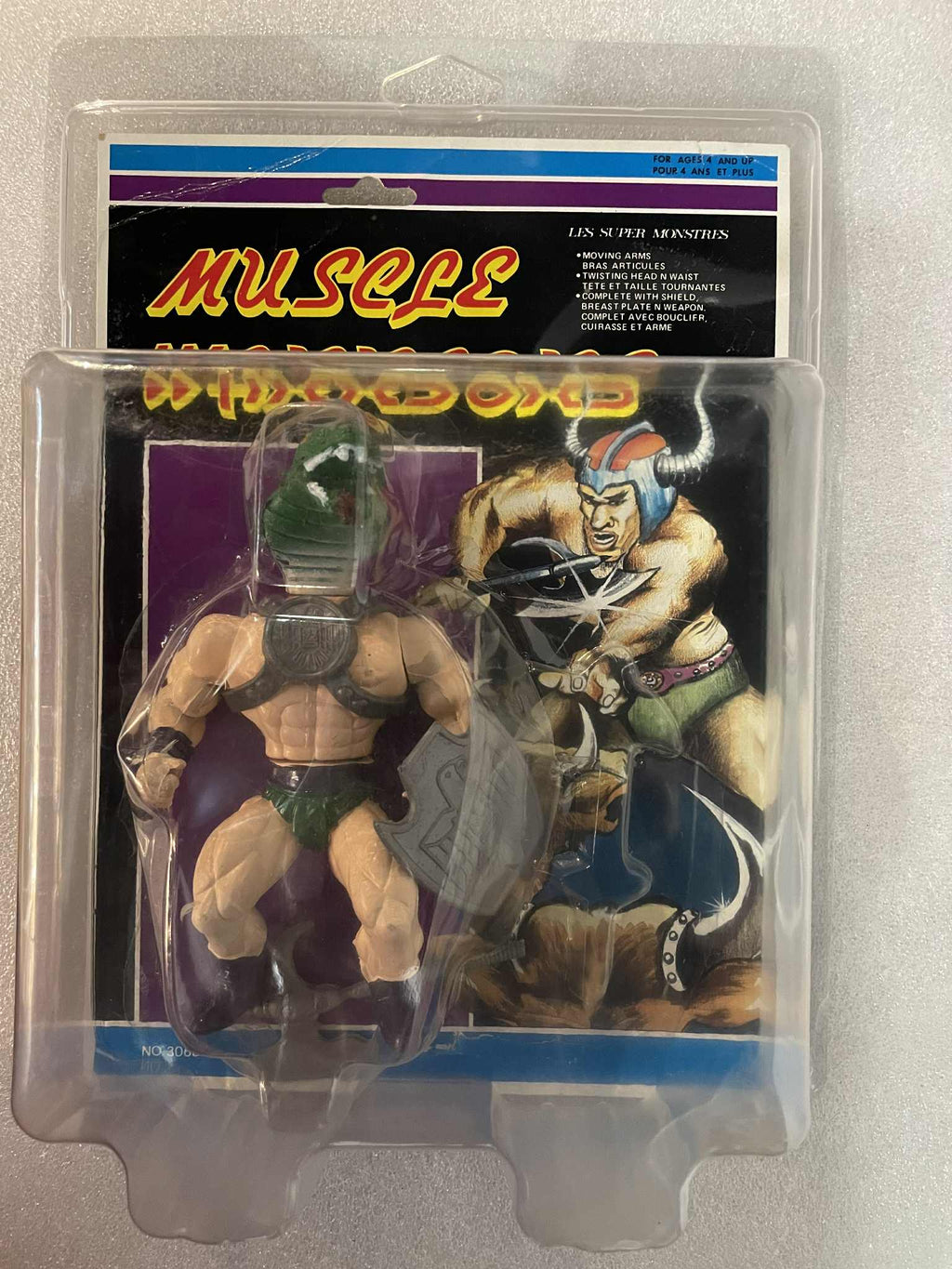 Sungold SGI Gordy Sewco SAHAK COBRA MUSCLE WARRIORS Knock Off Figure MOC RARE KO