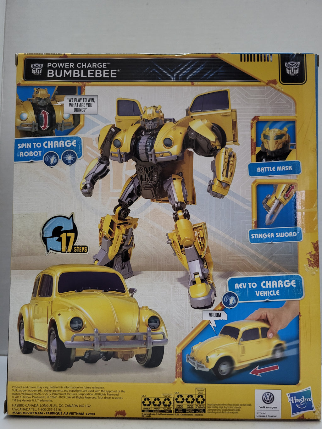 Transformers Power Charge Bumblebee 2017 MIB