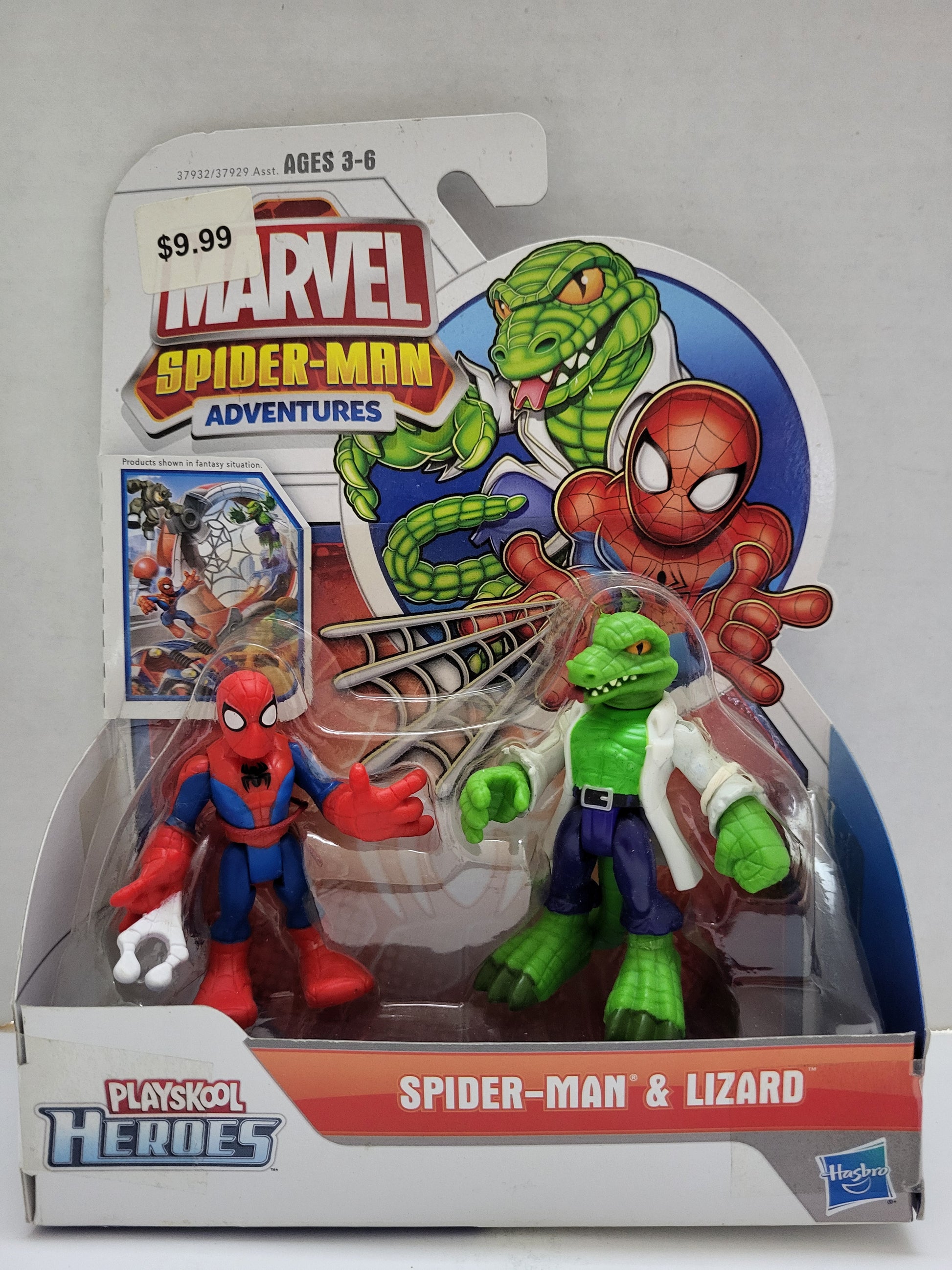 Playskool Heroes Marvel Spiderman Adventures Spiderman & Lizard