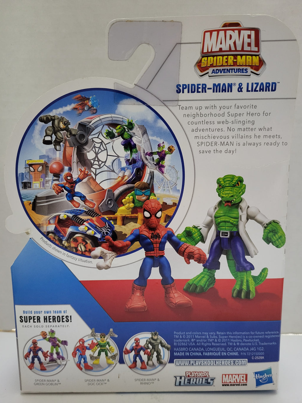 Playskool Heroes Marvel Spiderman Adventures Spiderman & Lizard
