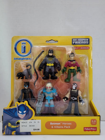 Imaginext DC Super Friends Batman Heroes & Villains Pack