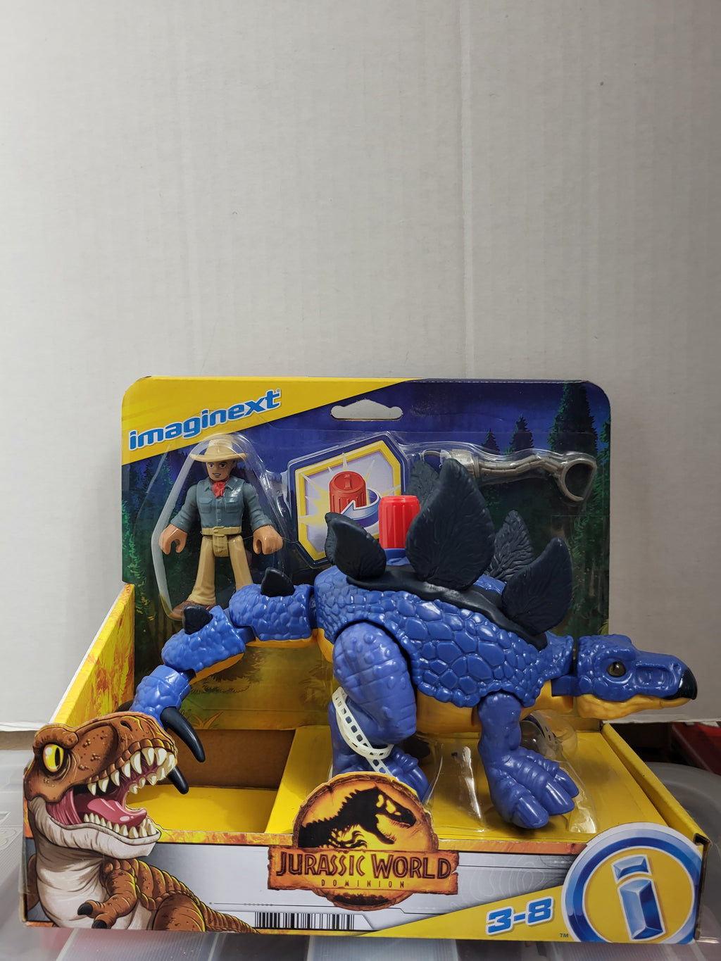 Imaginext Jurassic World Dominion Stegosaurus & Dr. Grant