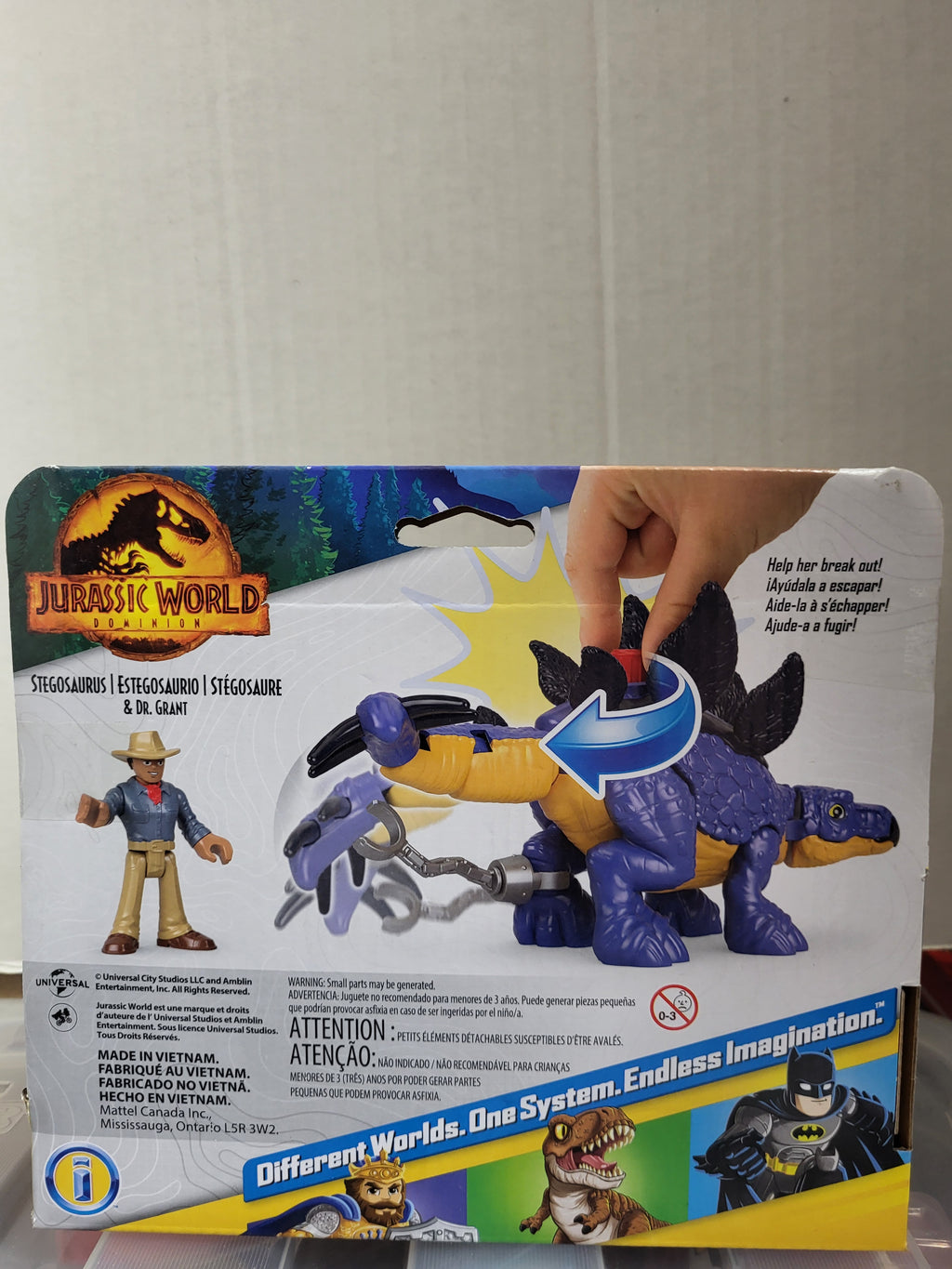 Imaginext Jurassic World Dominion Stegosaurus & Dr. Grant