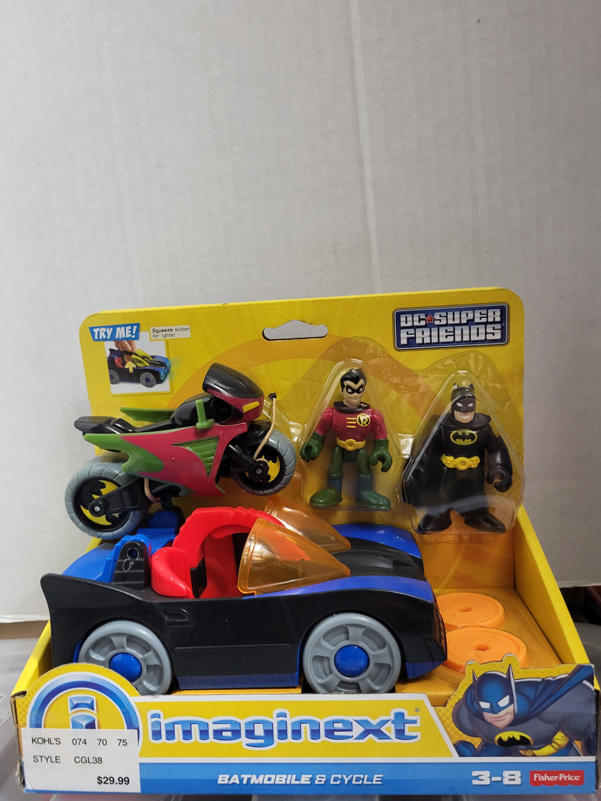 Imaginext DC Super Friends Batmobile & Cycle