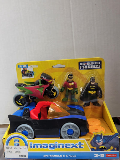 Imaginext DC Super Friends Batmobile & Cycle