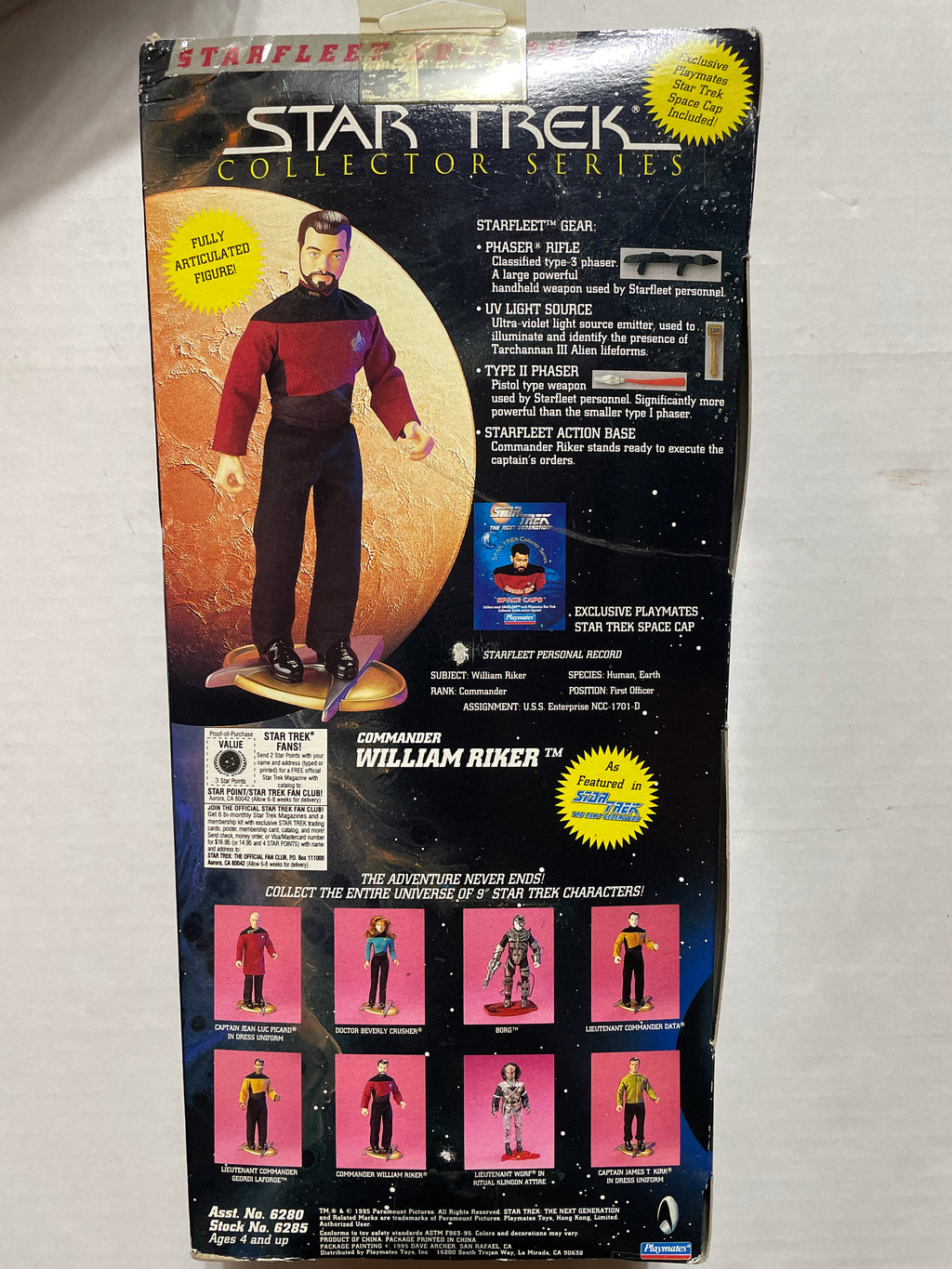 Playmates | Star Trek Collectors Series | Commander William Riker