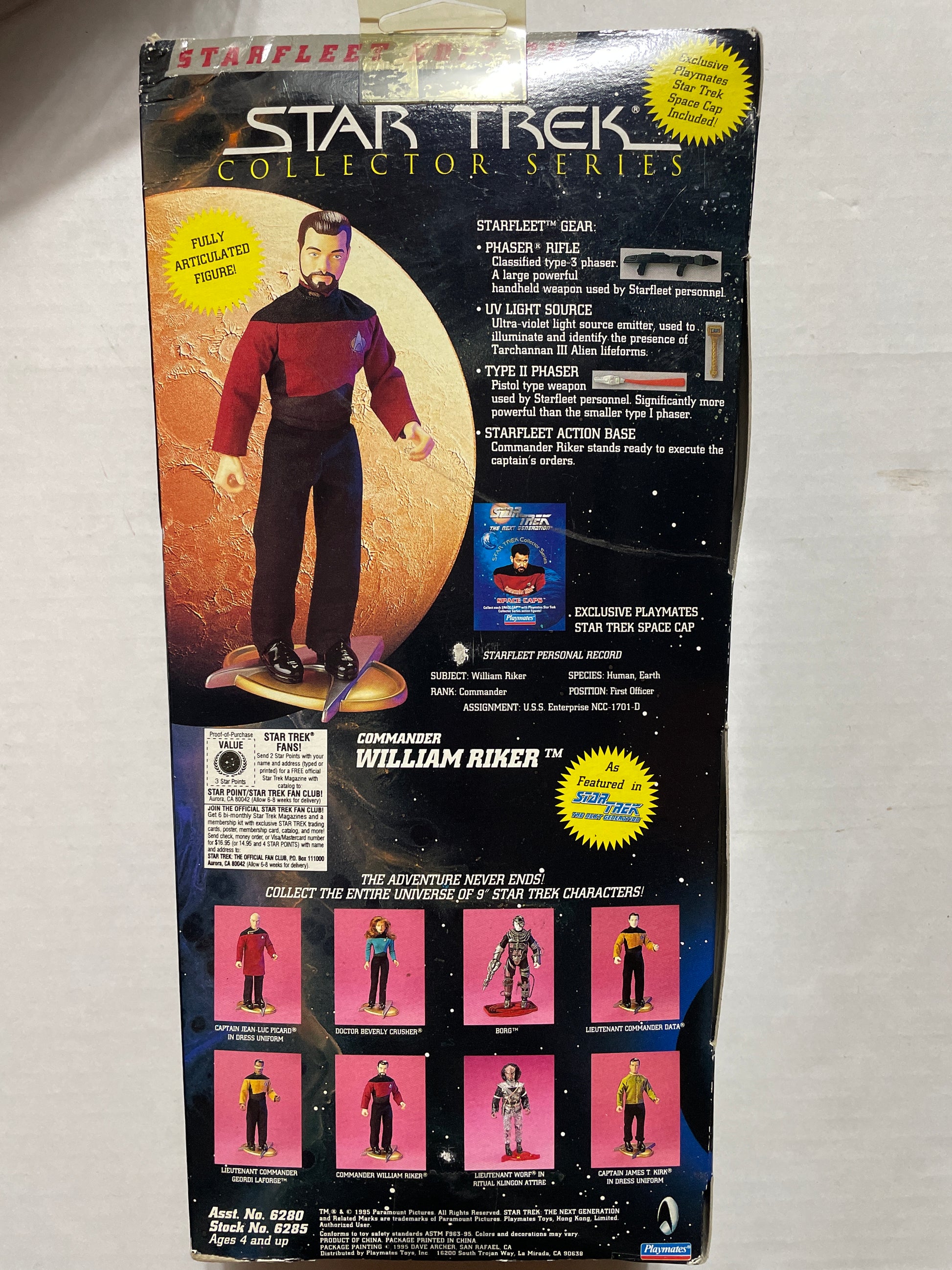 Playmates | Star Trek Collectors Series | Commander William Riker