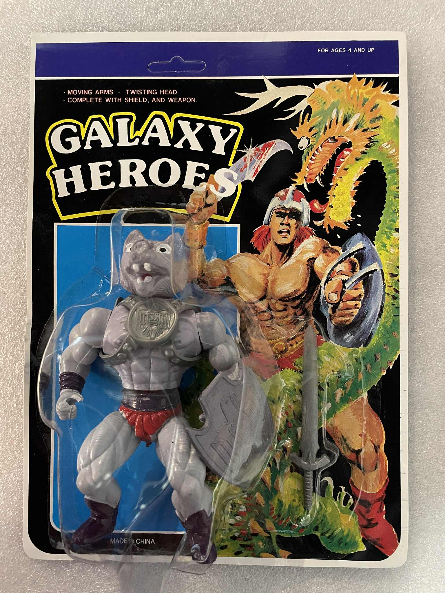 Sungold SGI Gordy Sewco ANUBI GALAXY HEROES Knock Off Figure MOC RARE KO