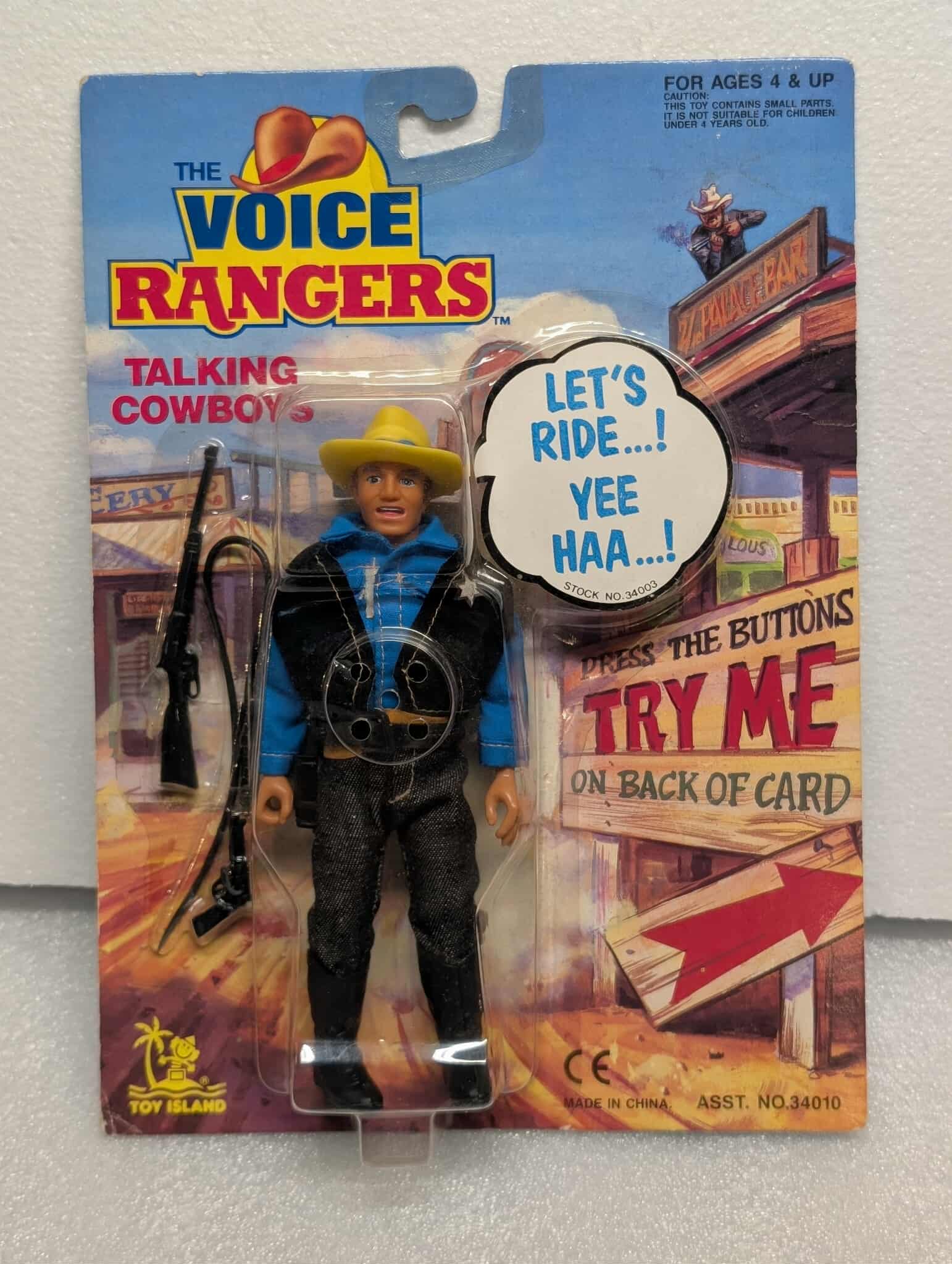 TOY ISLAND Talking Cowboys Deputy Butch Cody MOC