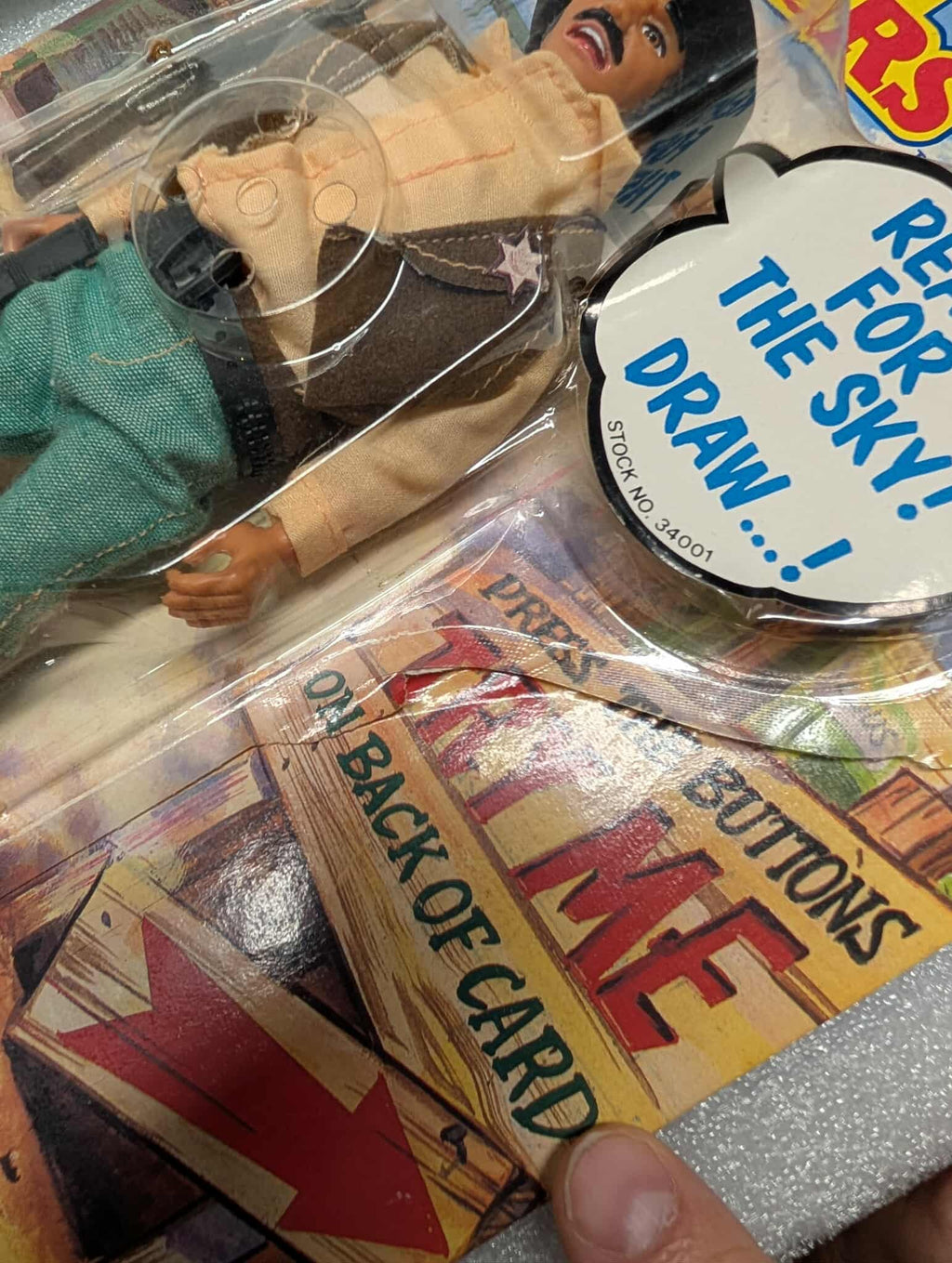 TOY ISLAND Talking Cowboys Marshall Roy Star carded (please read)