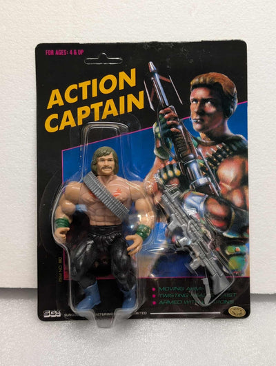 Sungold SGI Action Captain Commando Chuck Norris Knock Off Figure MOC RARE KO