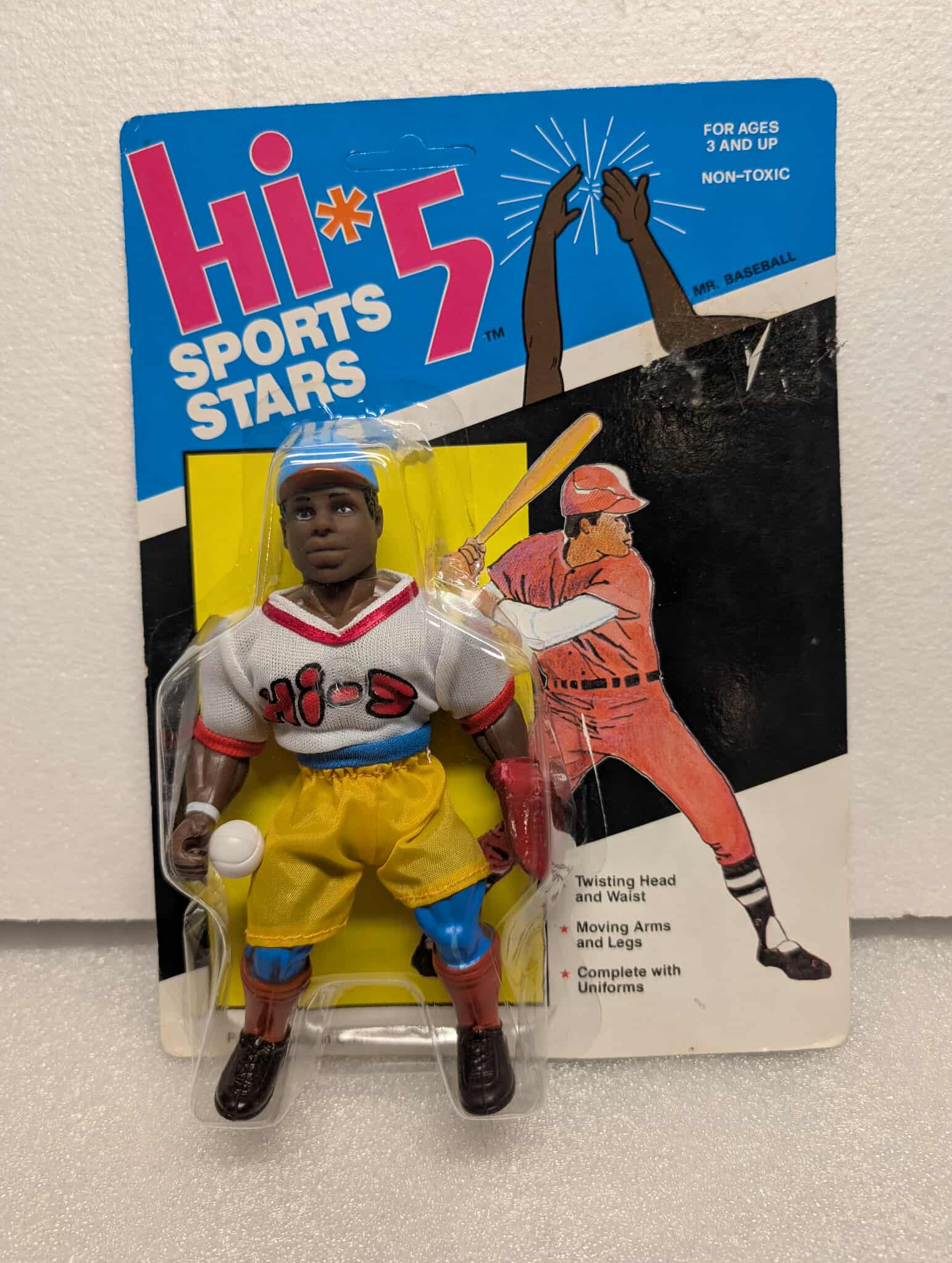HI 5 Sports Stars Knock Off Figure MR. BASEBALL MOC RARE