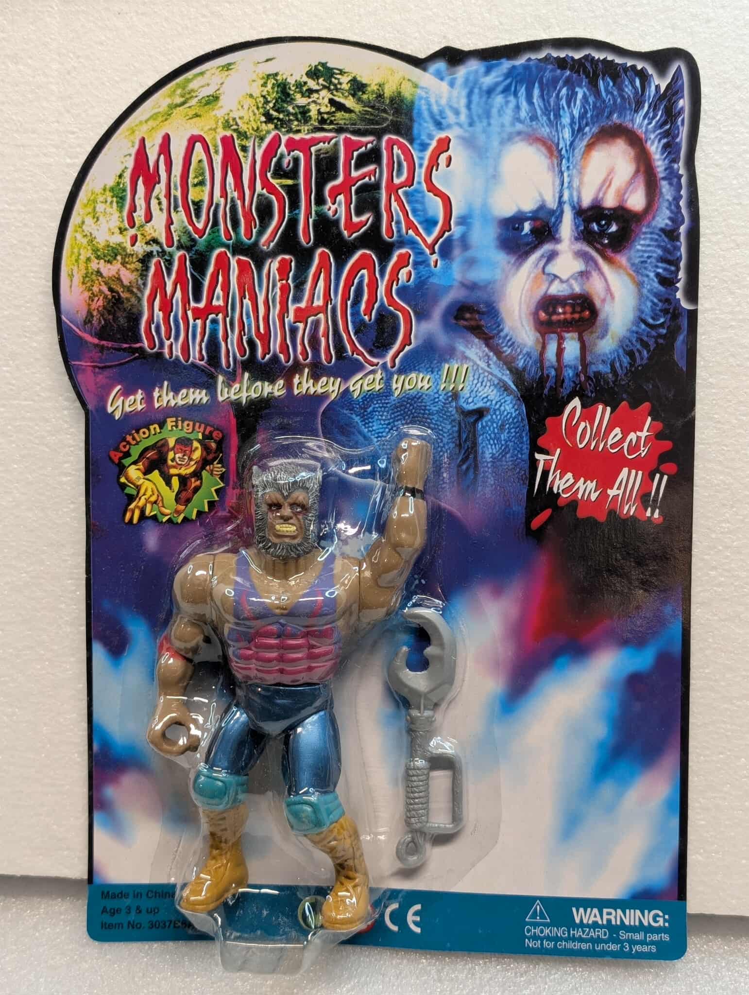 MANNIX Monsters Maniacs The Ultimate Wolf Warrior ULTRA RARE KO MOC U.K. (Europe) VINTAGE 90s