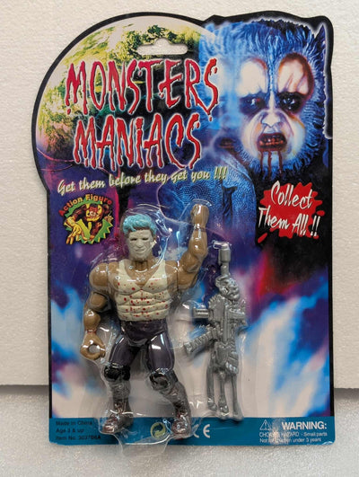 MANNIX Monsters Maniacs Chainsaw Tex ULTRA RARE KO MOC U.K. (Europe) VINTAGE 90s
