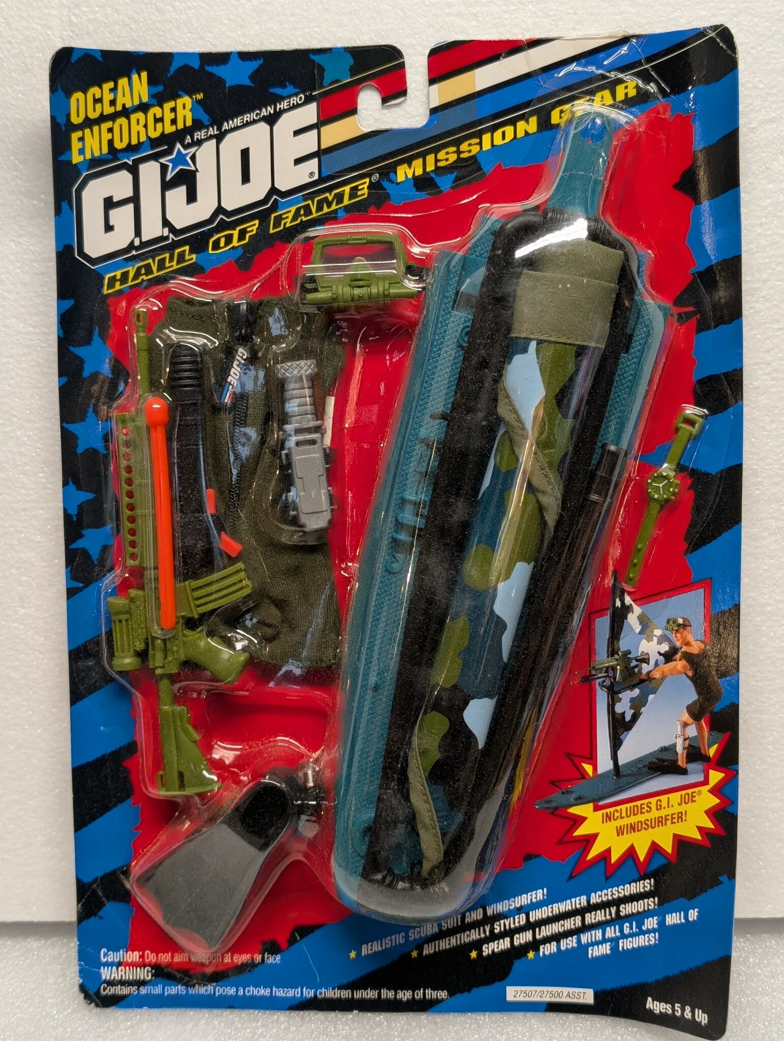 1990s 12" 1:6th scale G.I. Joe Outfit HALL OF FAME OCEAN ENFORCER Mission Gear MOC VINTAGE