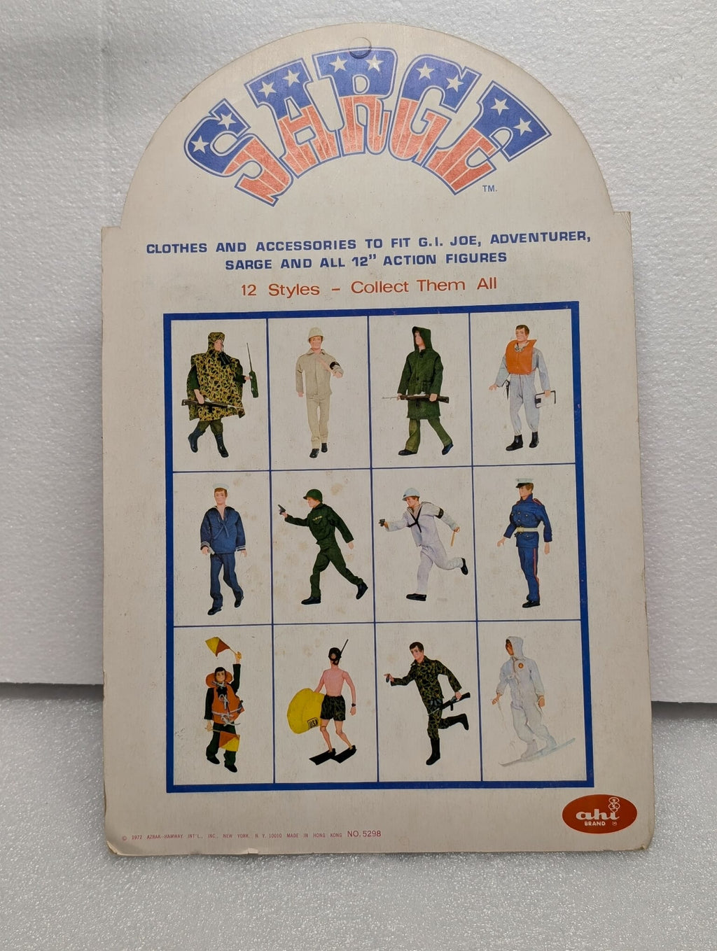 1972 AHI Sarge 12" 1:6th scale G.I. Joe Outfit SAILOR MOC VINTAGE