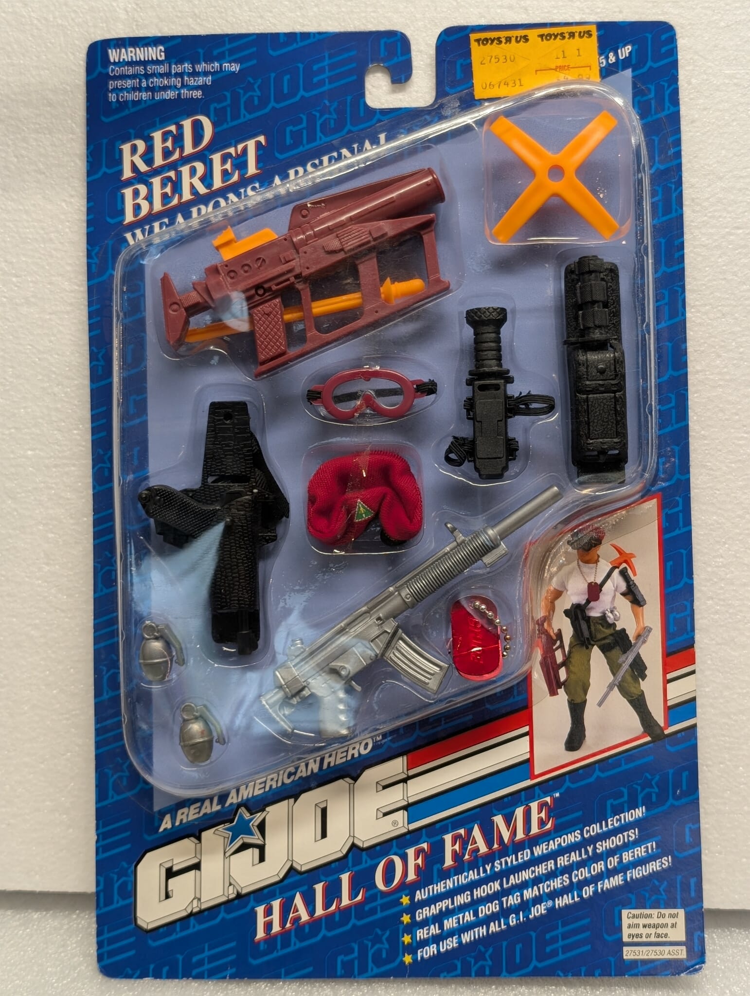1990s 12" 1:6th scale G.I. Joe Outfit HALL OF FAME RED BERET Mission Gear MOC VINTAGE