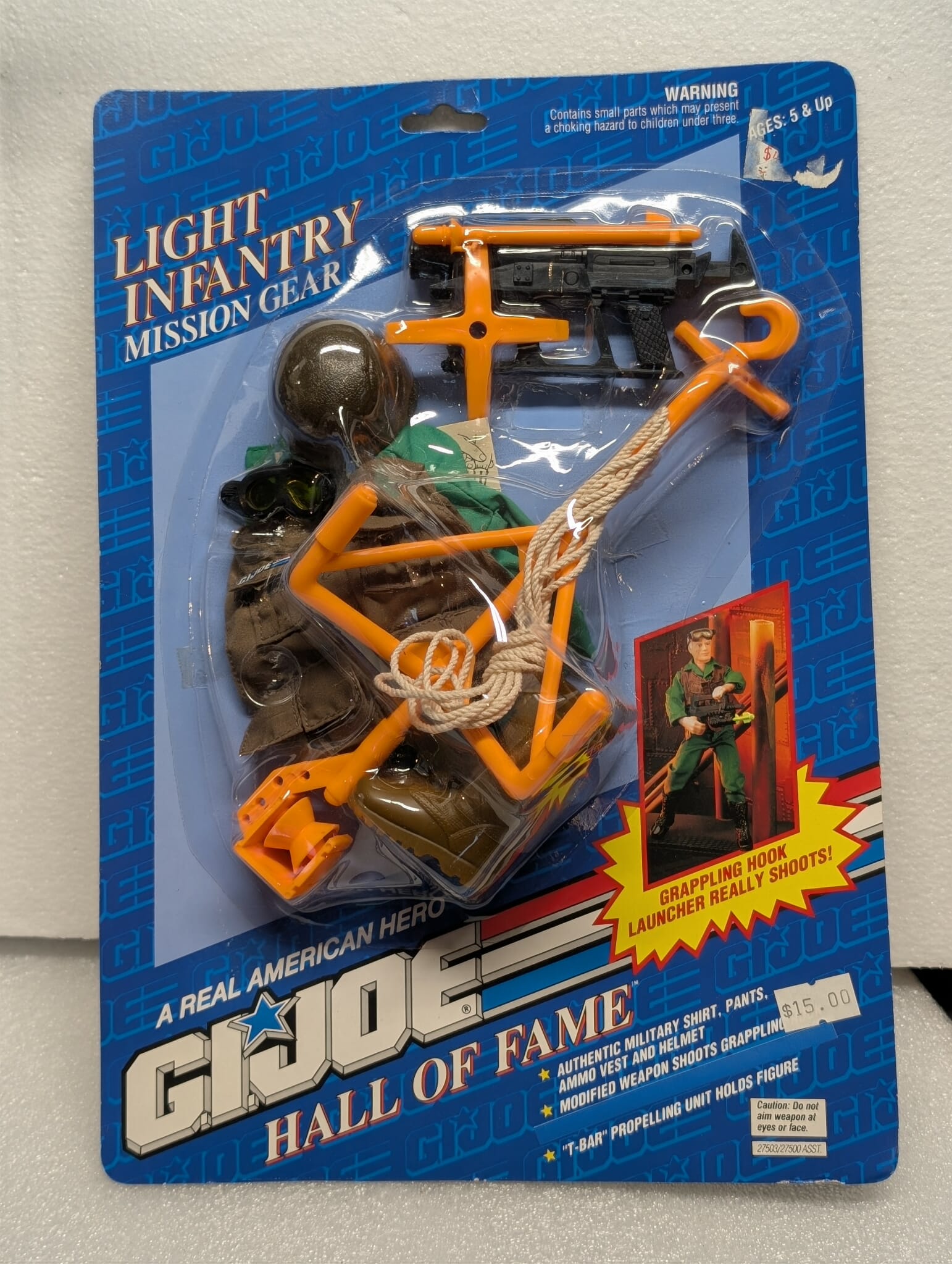 1990s 12" 1:6th scale G.I. Joe Outfit HALL OF FAME LIGHT INFINTRY Mission Gear MOC VINTAGE