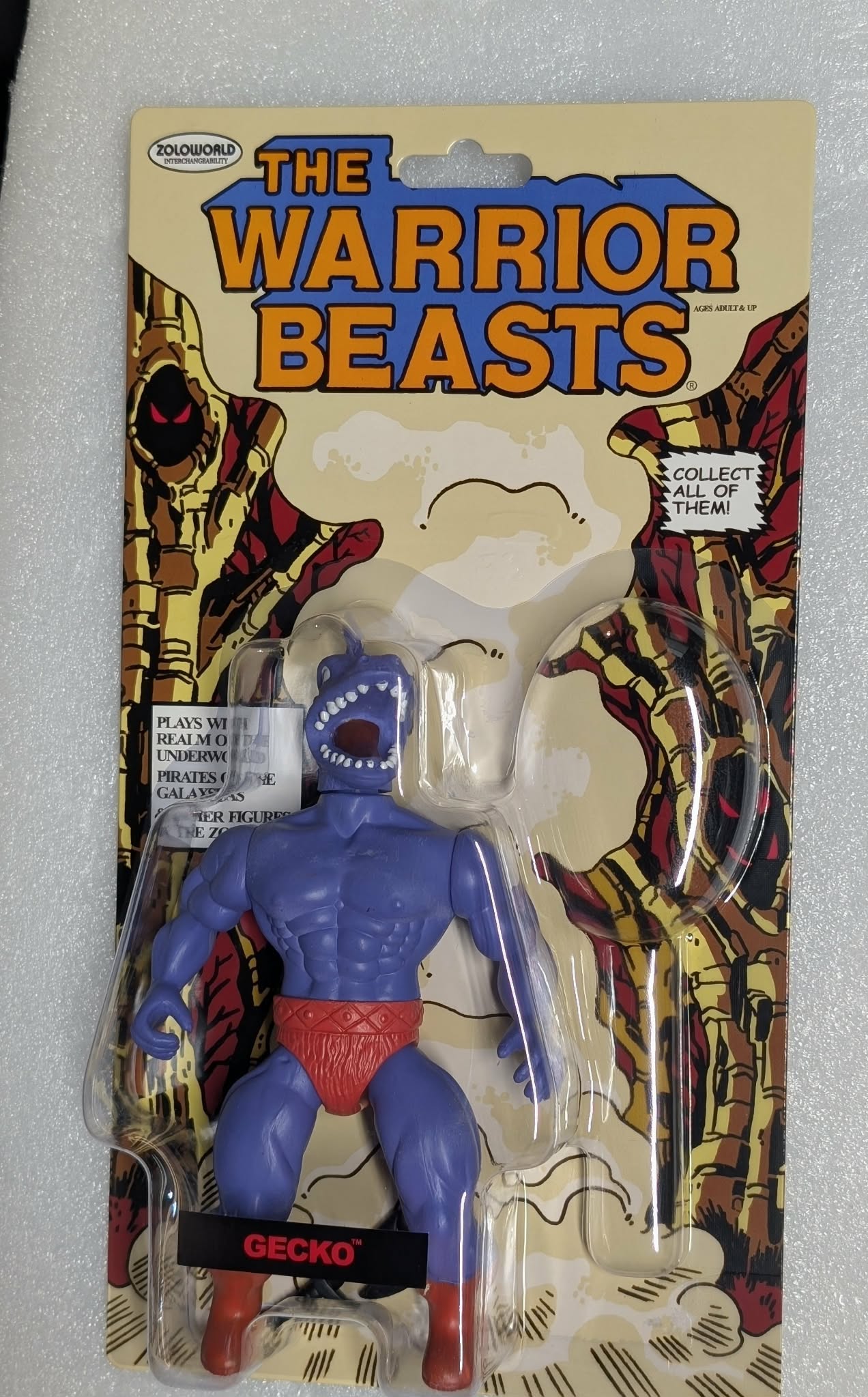 VAULT SUPER RARE Return WARRIOR BEASTS GECKO