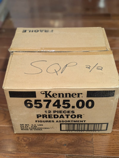 Kenner Predator FULL SHIPPING CARTON Case 12 Piece assortment Scavage Cracked Tusk MOC