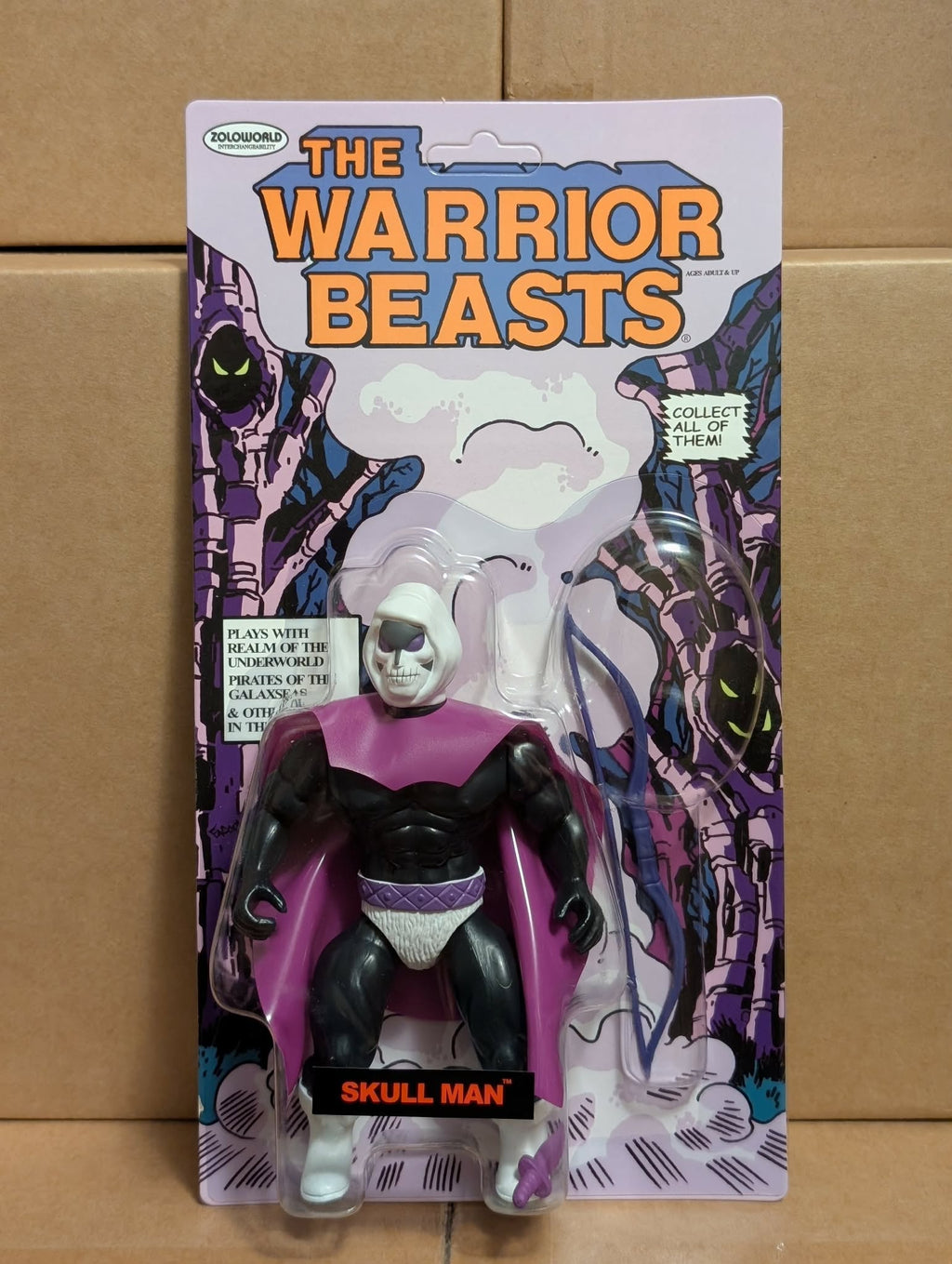 VAULT SUPER RARE Return WARRIOR BEASTS W2 SKULL MAN (NYCC) Purple Retail